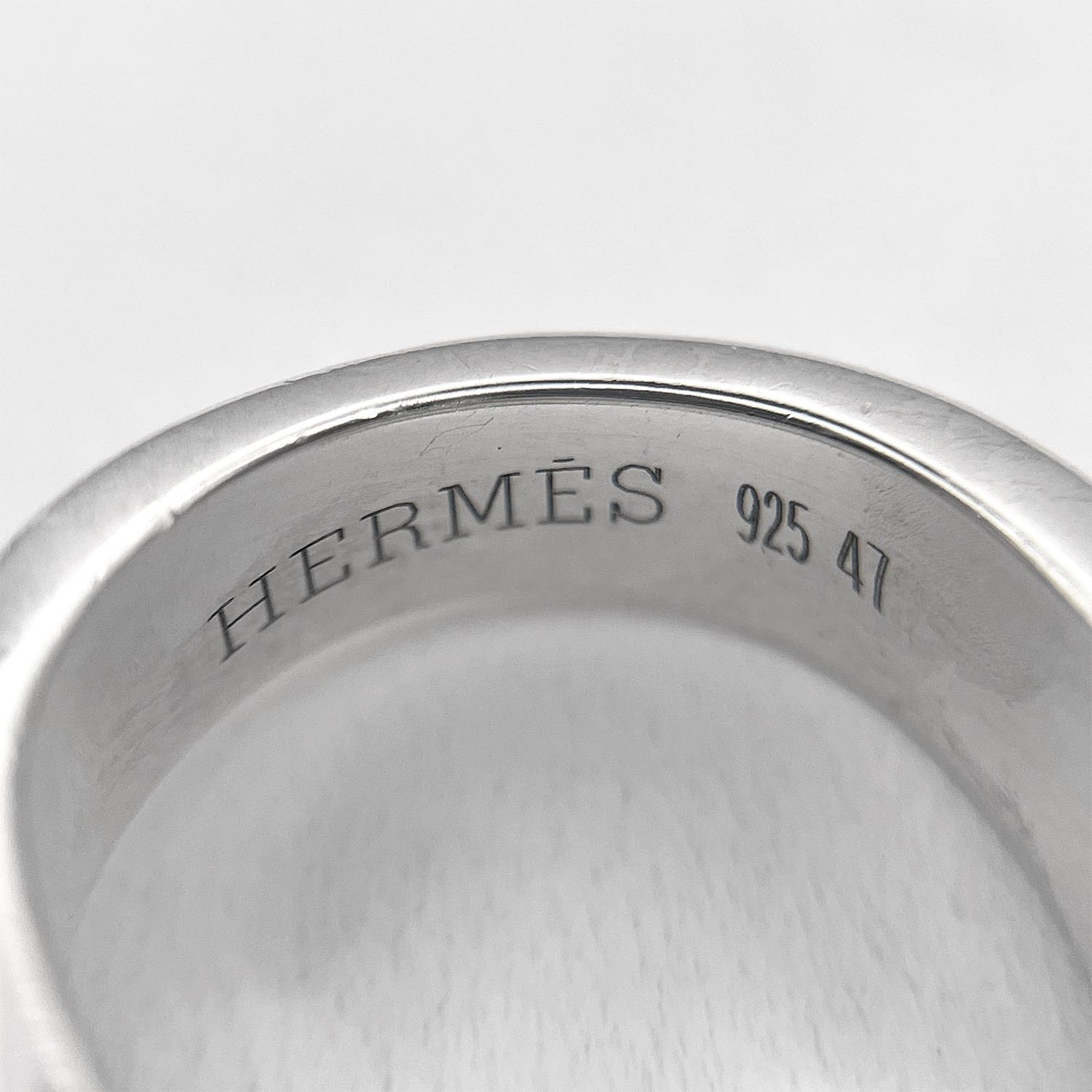 Hermes Silver Silver 925 Pinky Ring (Pre-Owned)