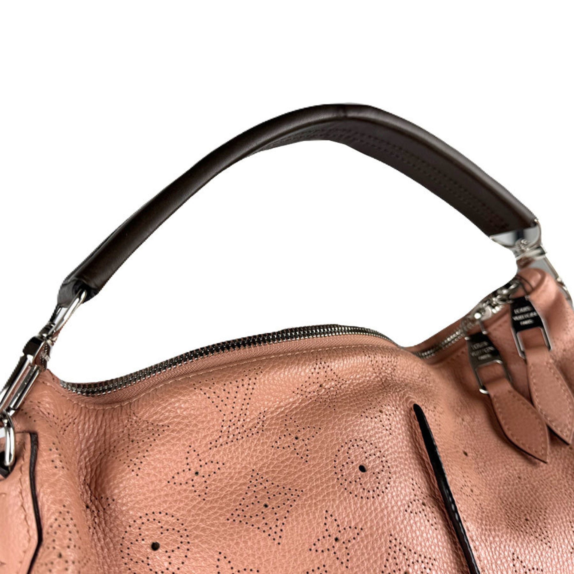 Louis Vuitton Rose Poudre Mahina Leather Handbag Shoulder Bag (Pre-Owned)