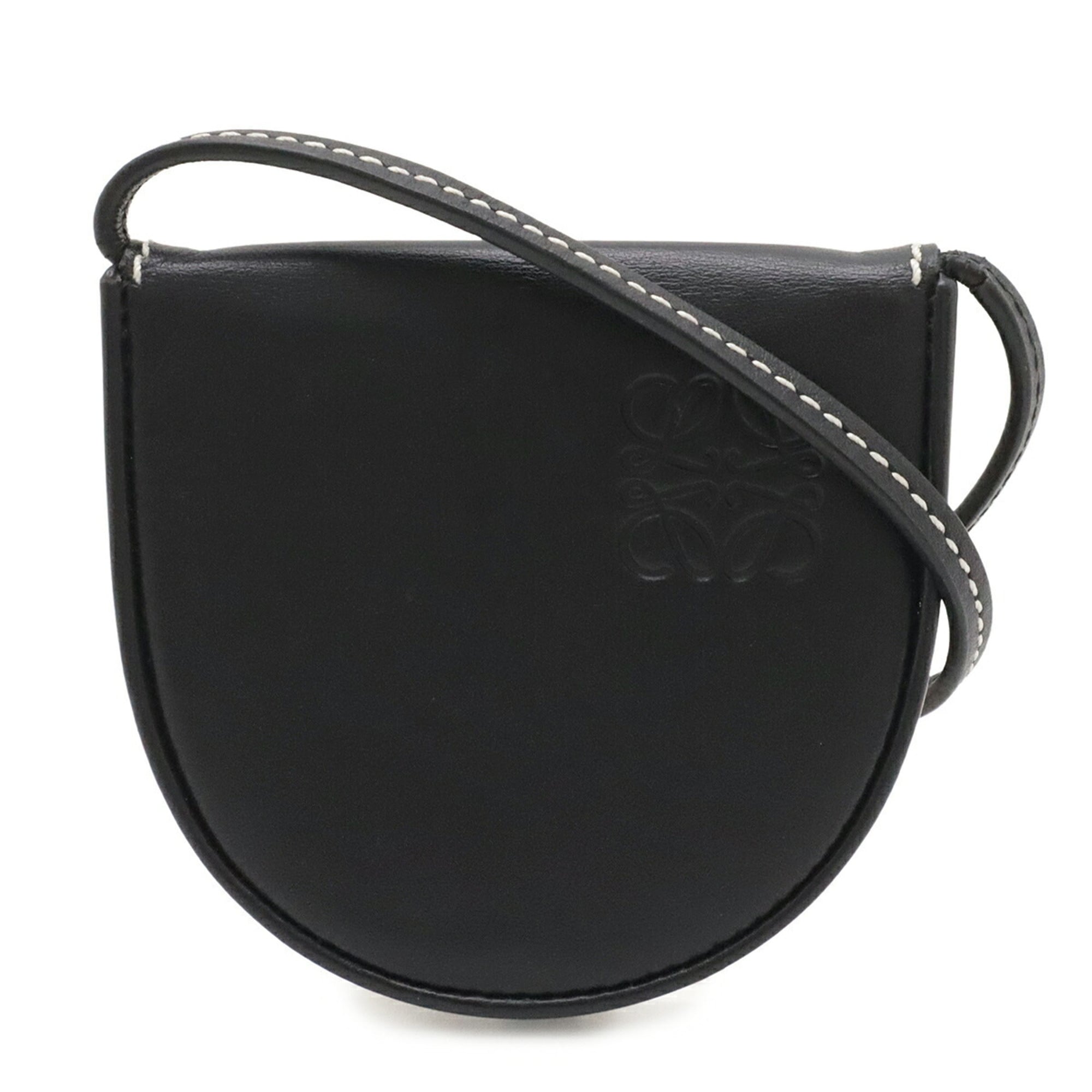 Loewe Black Leather Pochette Pouch Shoulder Bag (Pre-Owned)