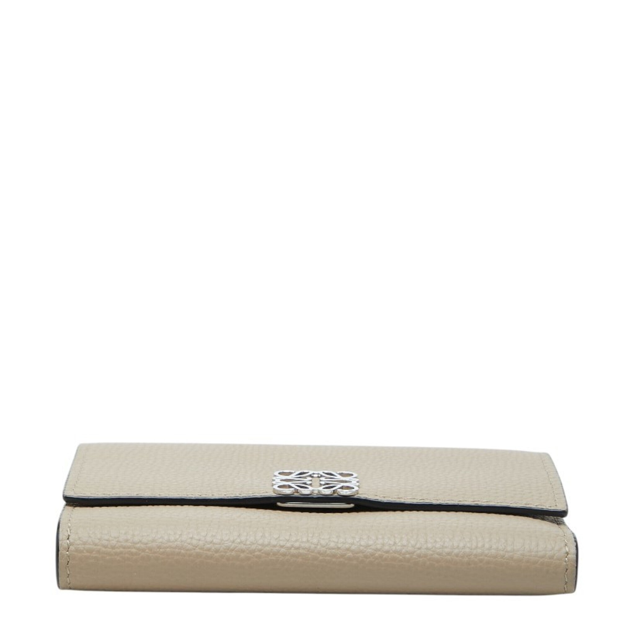 Loewe Beige Leather Wallet (Tri-Fold) (Pre-Owned)
