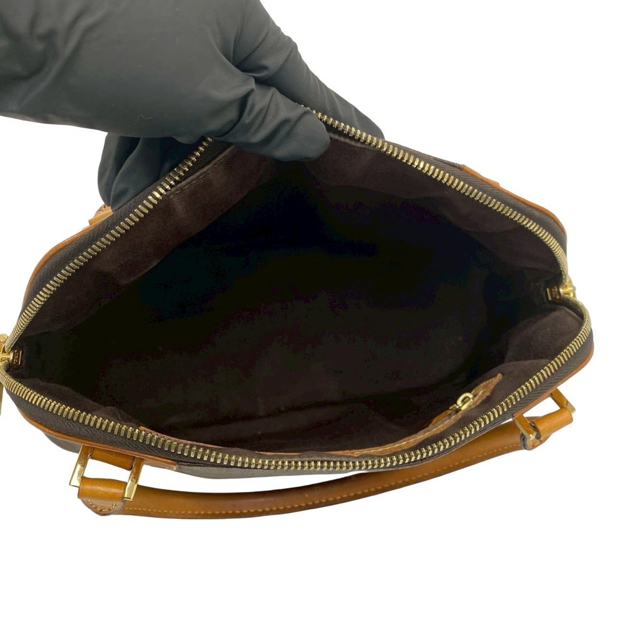 Celine Brown Leather Pvc Boston Bag Handbag (Pre-Owned)