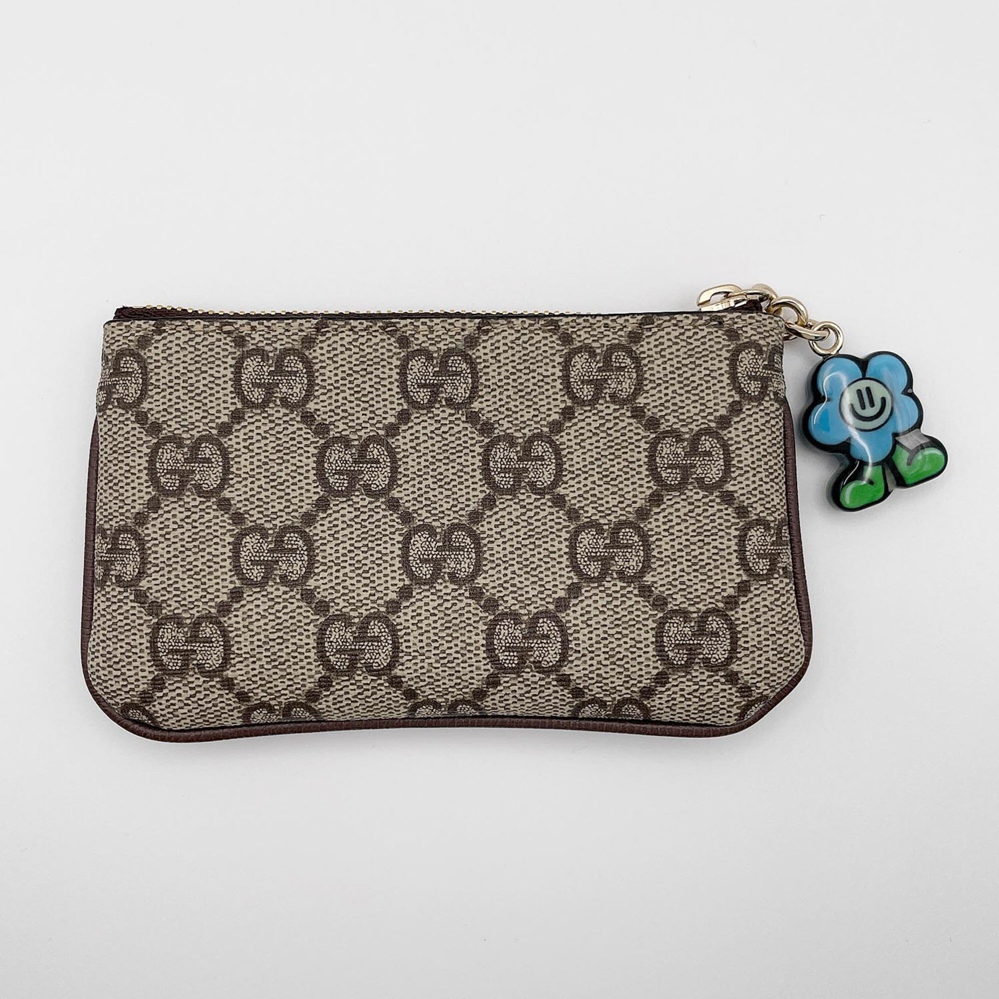 Gucci Brown Pvc Coated Canvas Fabric Coin Purse/Coin Case (Pre-Owned)