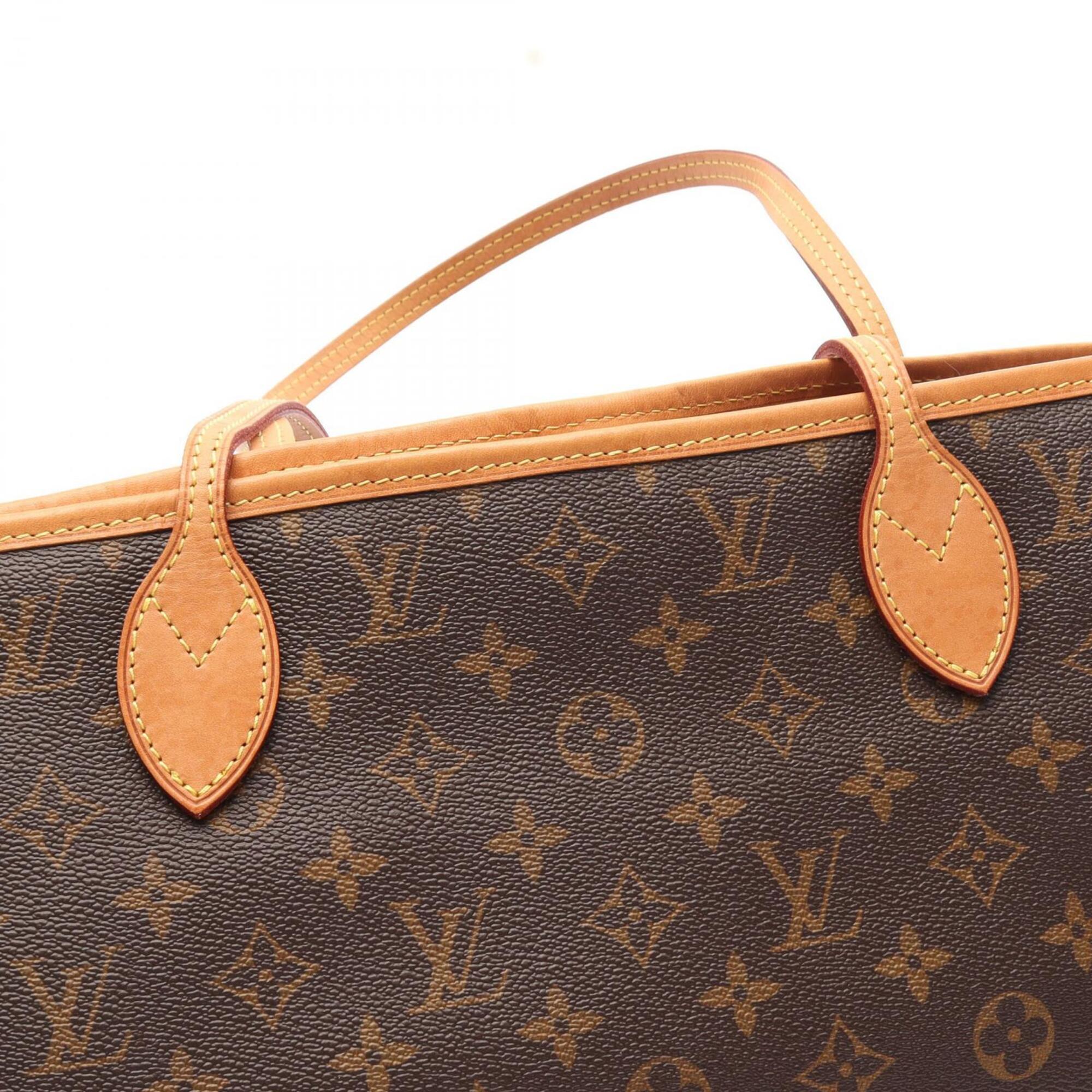 Louis Vuitton Brown Coated Canvas Pvc Monogram Leather Handbag Tote Bag (Pre-Owned)