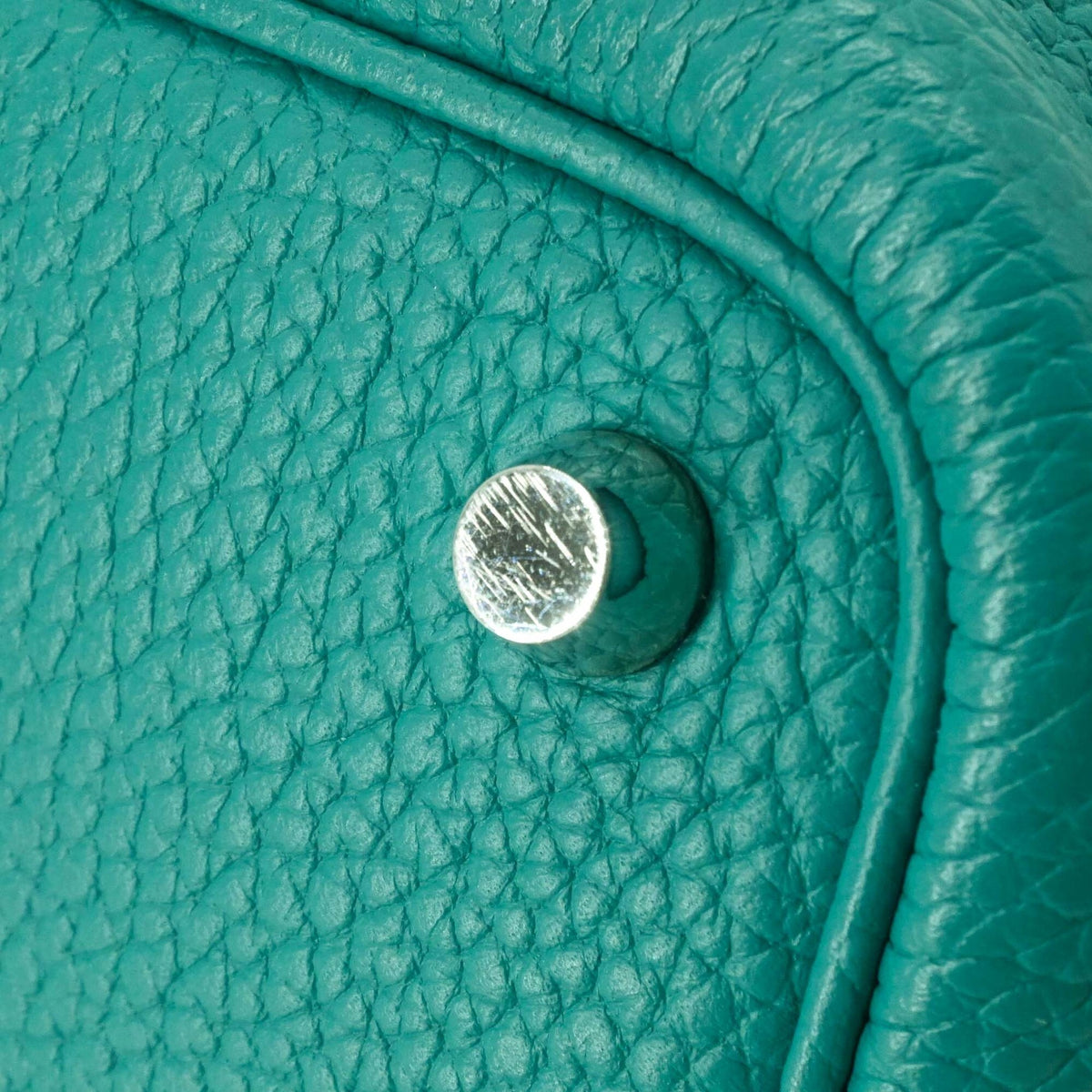 Hermes Picotin Green Taurillon Clemence Leather Handbag (Pre-Owned)