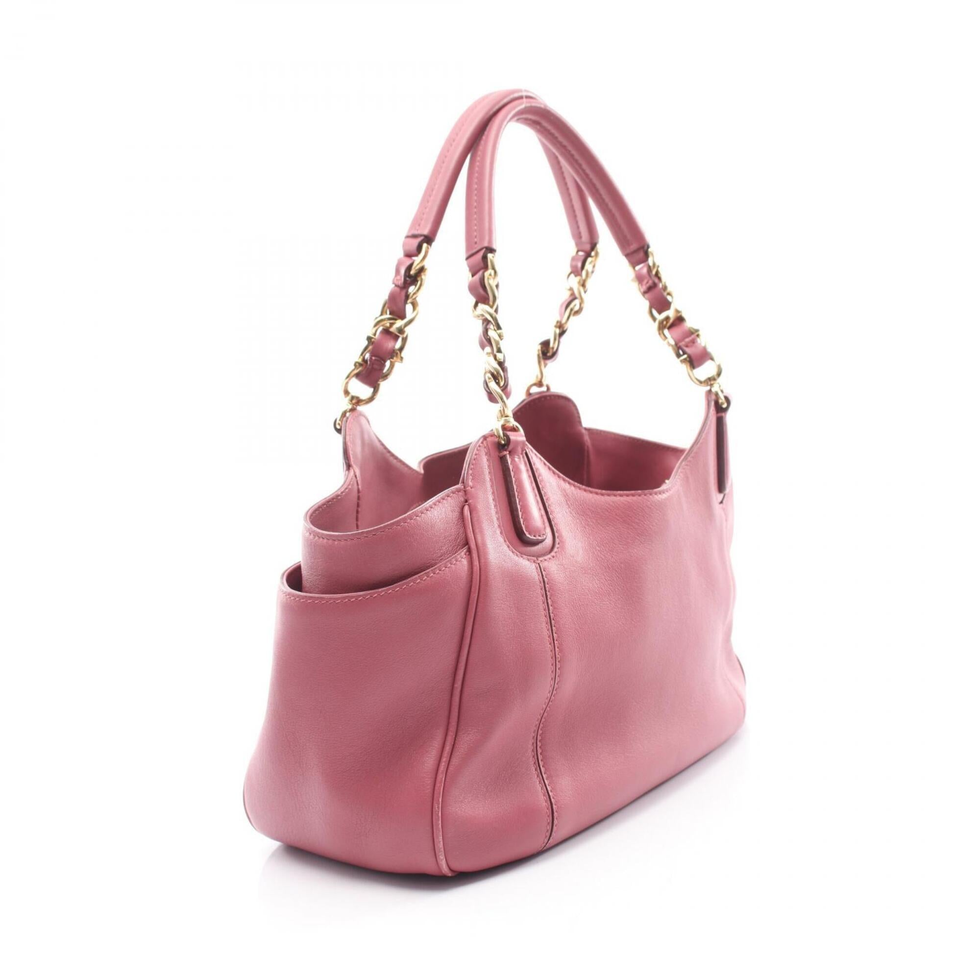 Salvatore Ferragamo Pink Leather Handbag (Pre-Owned)