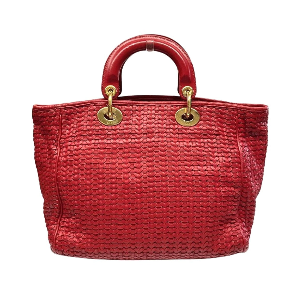 Christian Dior Red Color Leather Handbag (Pre-Owned)