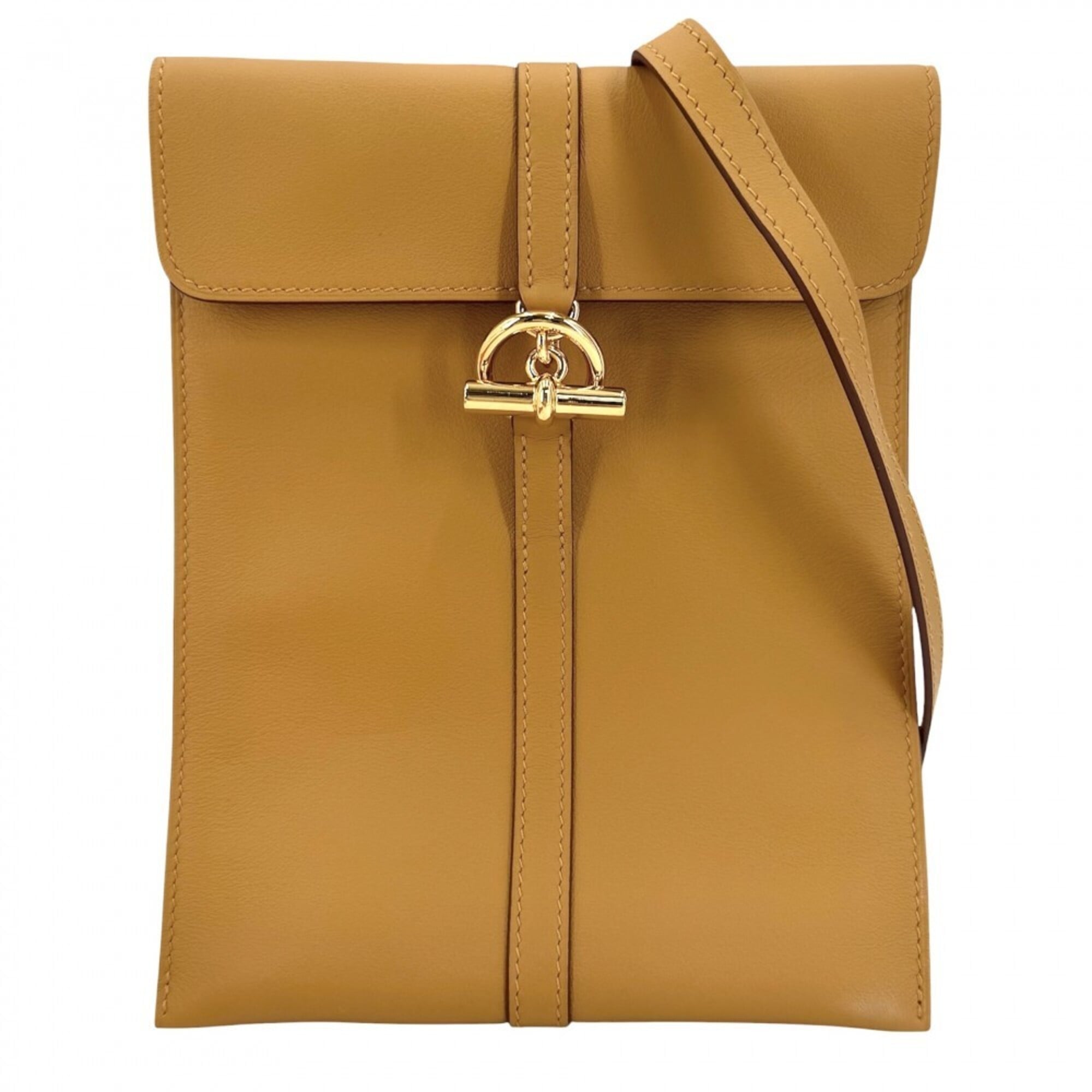 Hermes Brown Leather Shoulder Bag (Pre-Owned)