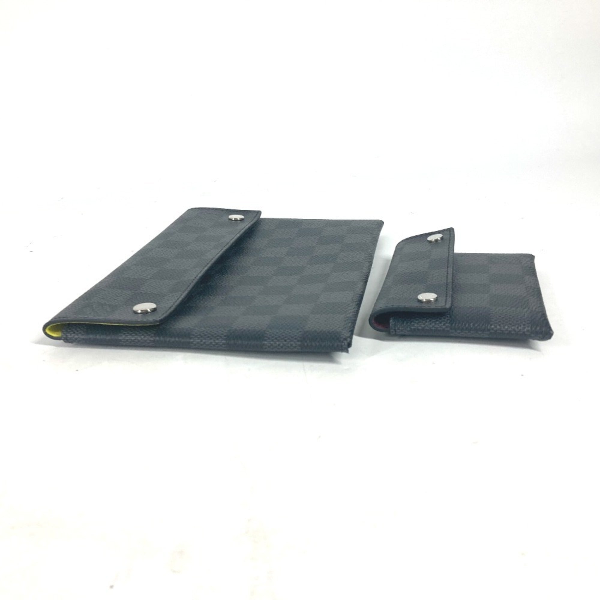 Louis Vuitton Black Damier Graphite Clutch Bag Pouch (Pre-Owned)