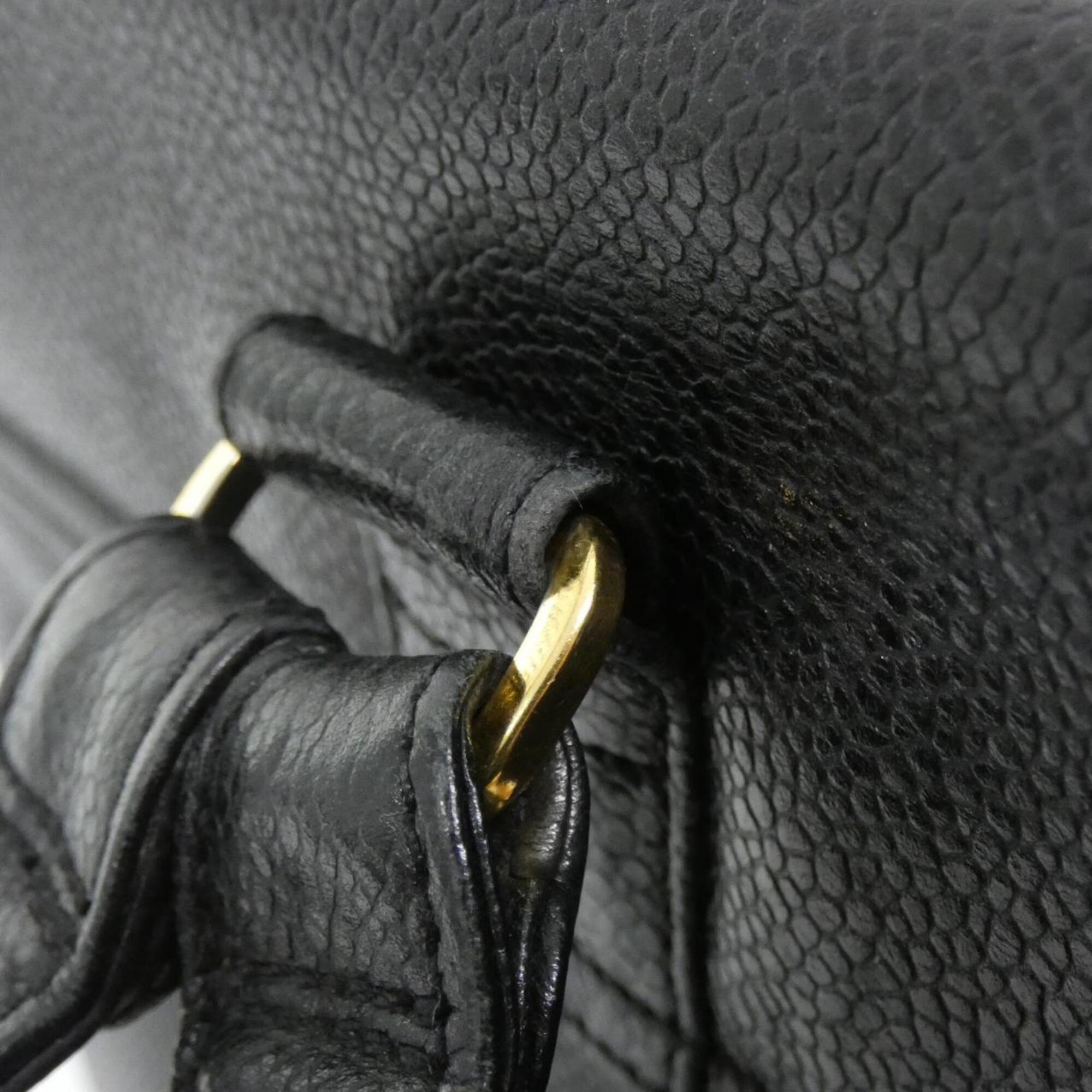 Chanel Black Grained Calfskin Backpack (Pre-Owned)