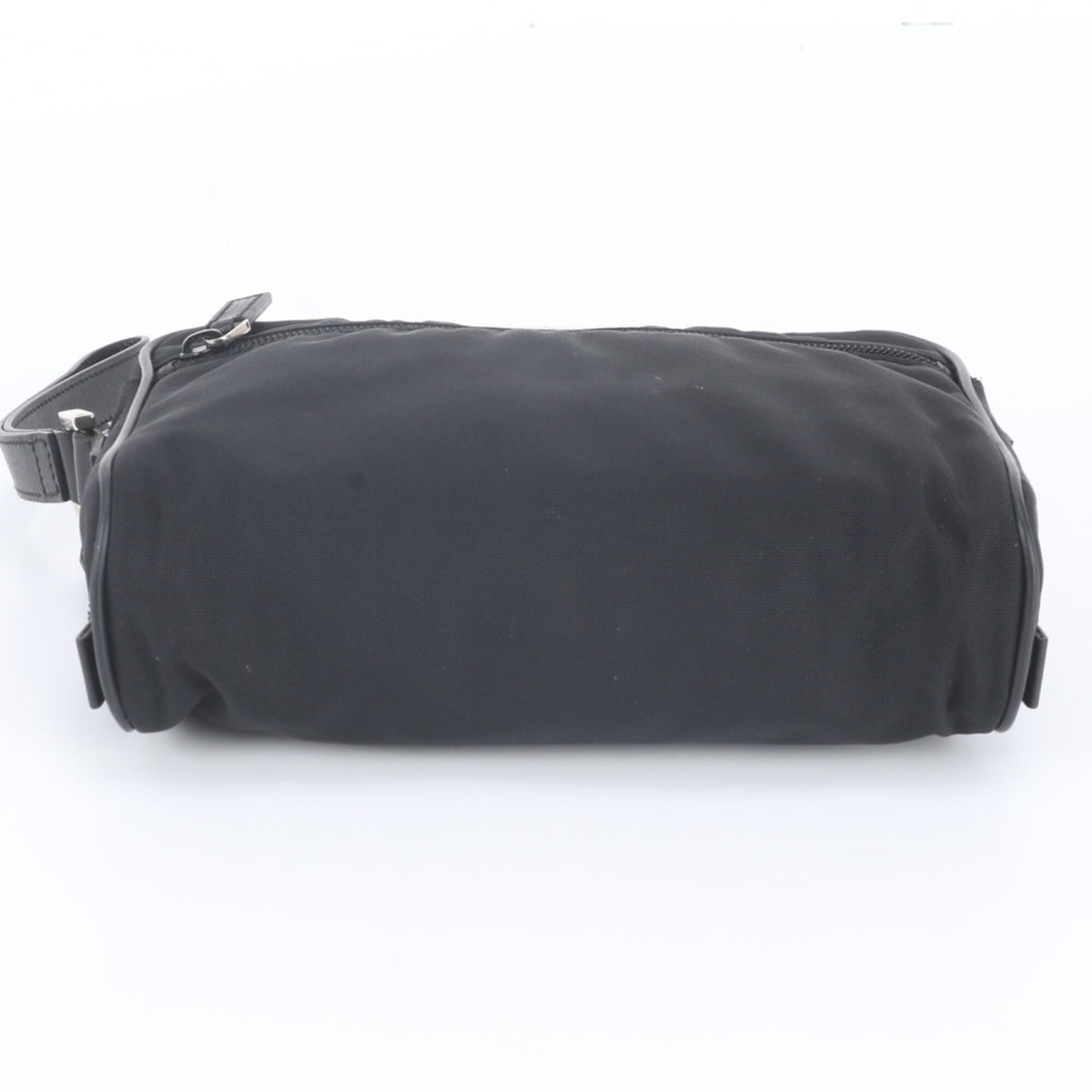 Gucci Black Leather Canvas Clutch Bag Pouch (Pre-Owned)