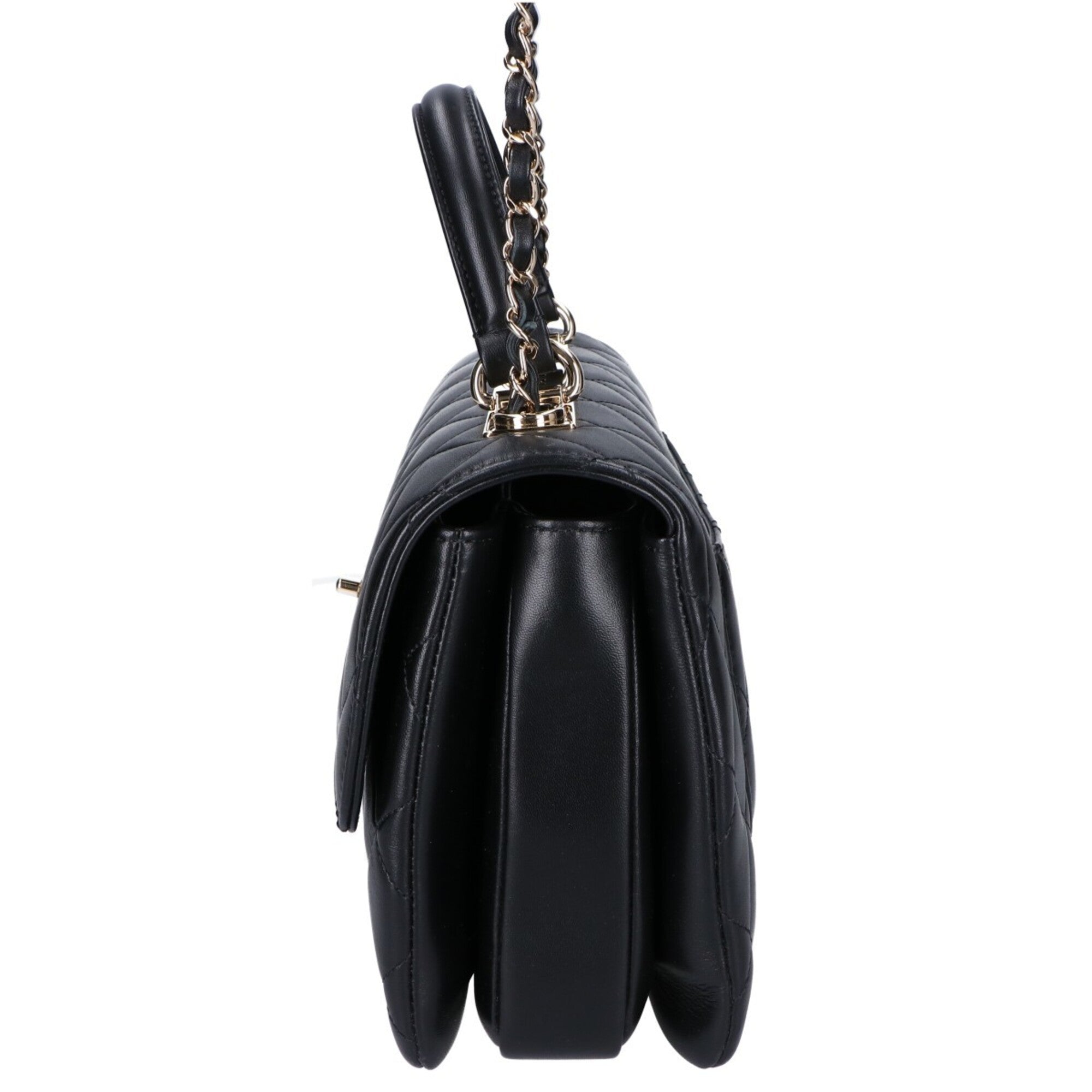 Chanel Black Leather Shoulder Bag (Pre-Owned)