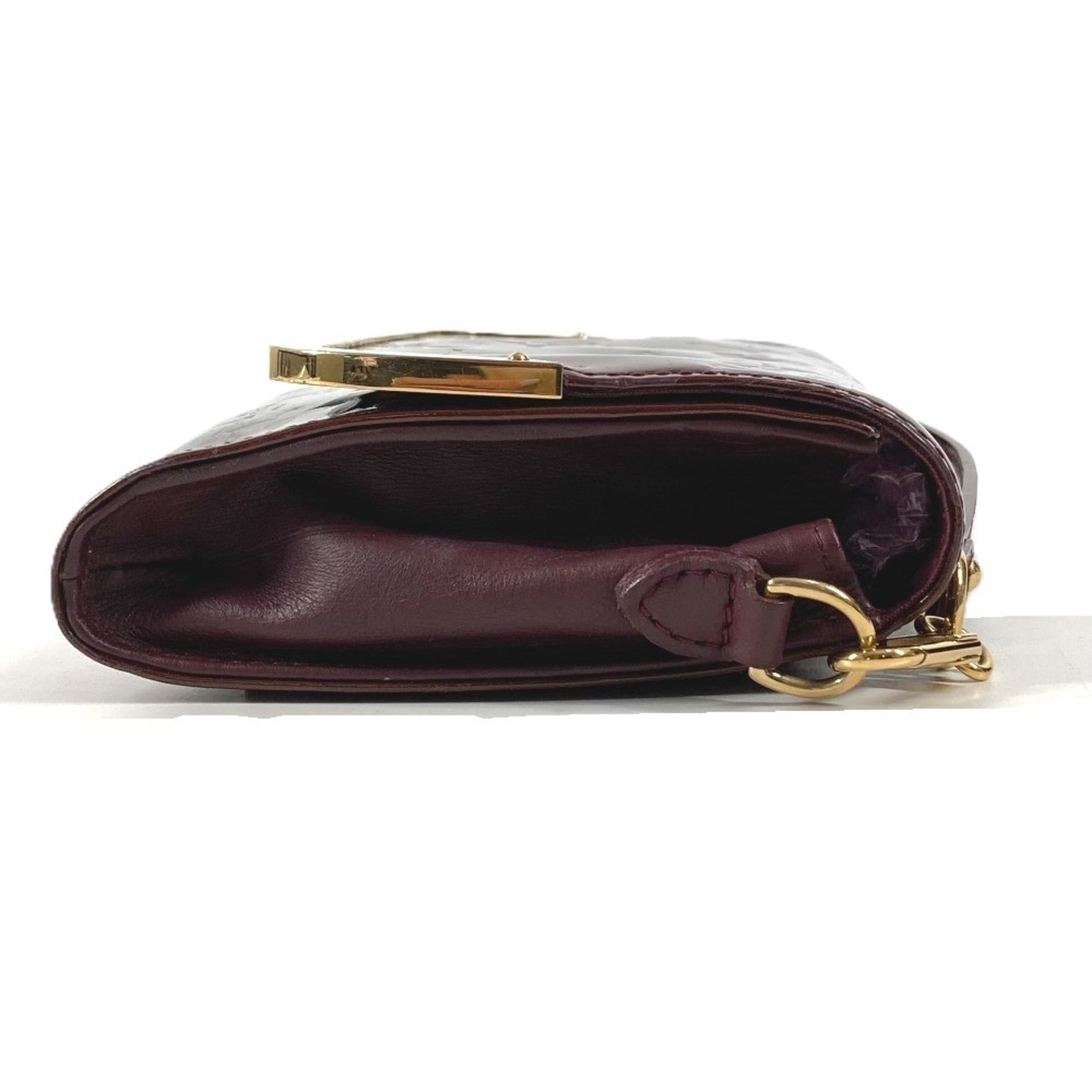 Louis Vuitton Purple Rouge Fauviste Monogram Vernis Canvas Clutch Bag Shoulder Bag (Pre-Owned)