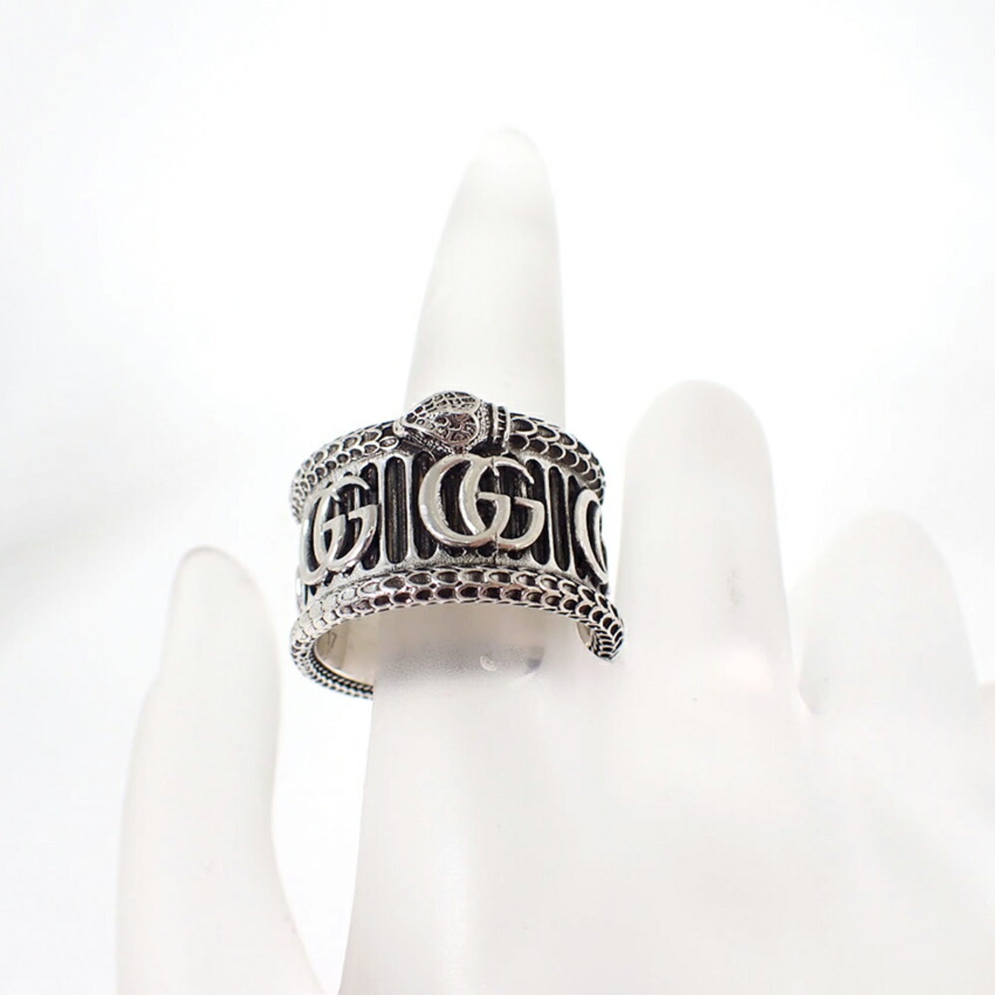 Gucci Sterling Silver 925 Band Ring (Pre-Owned)