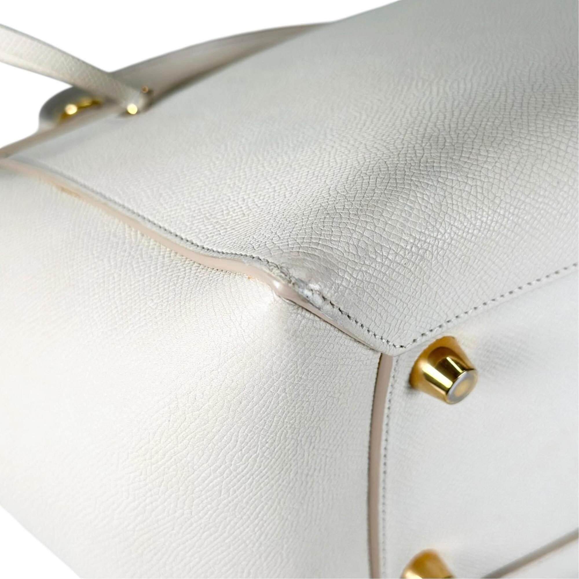 Celine Ivory White Leather Handbag (Pre-Owned)