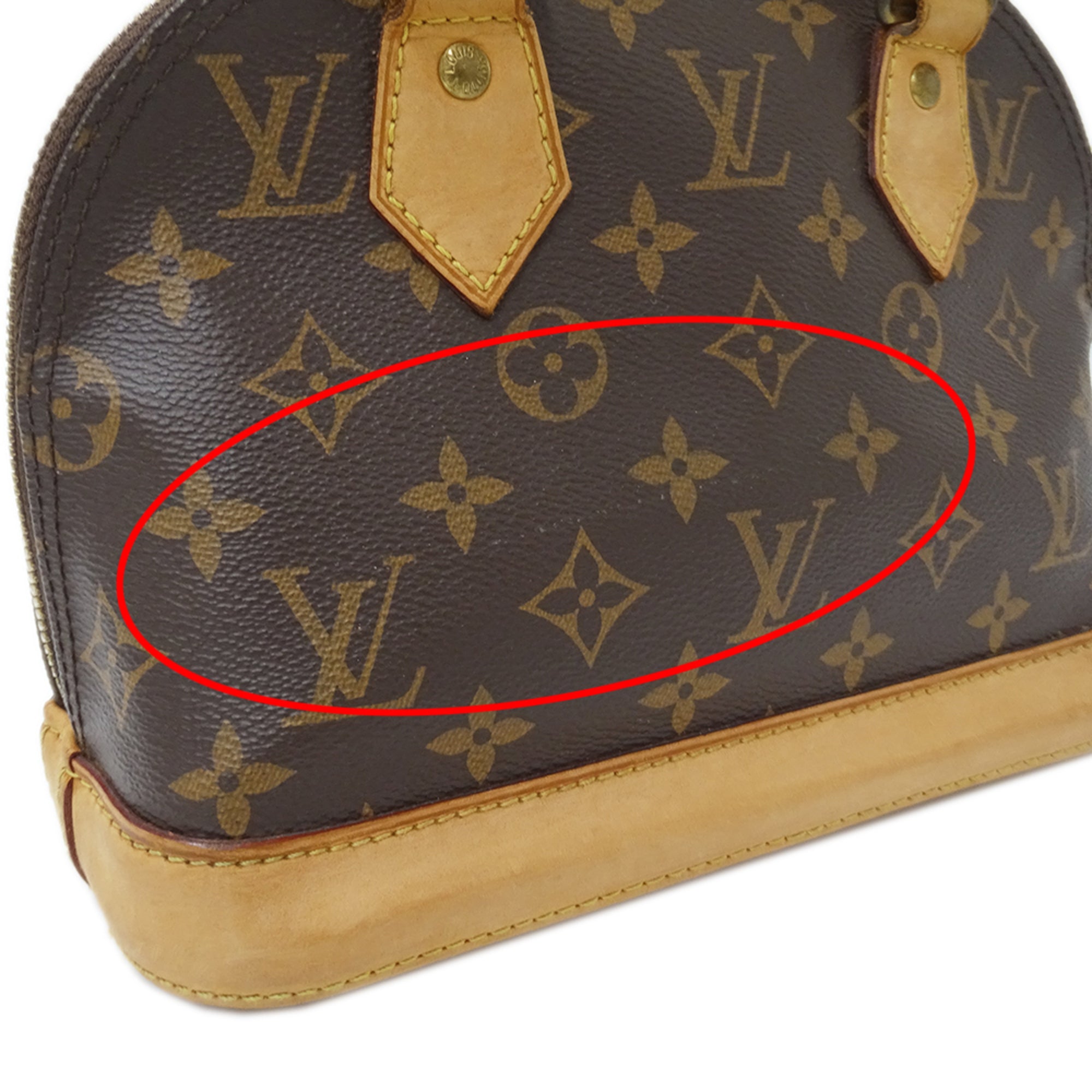 Louis Vuitton Brown Monogram Canvas Handbag Shoulder Bag (Pre-Owned)