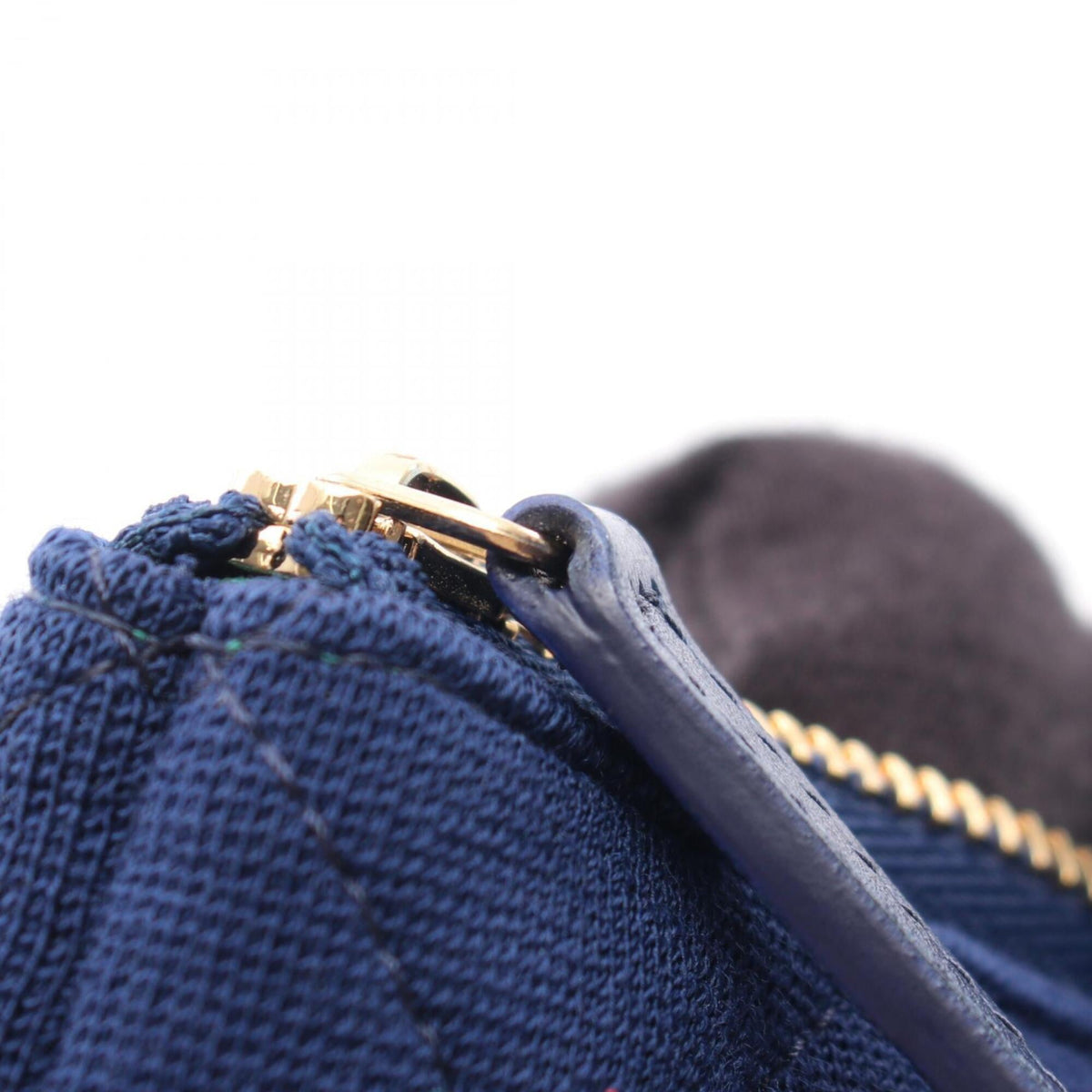 Chanel Blue Cotton Fabric Clutch Bag (Pre-Owned)