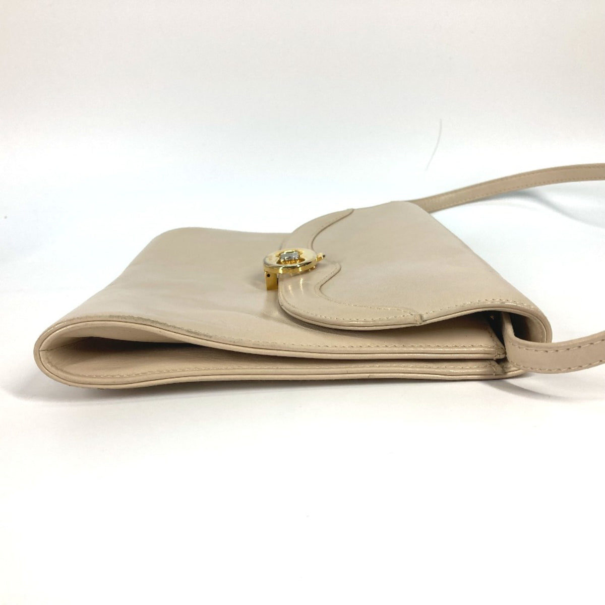 Celine Beige Leather Shoulder Bag (Pre-Owned)