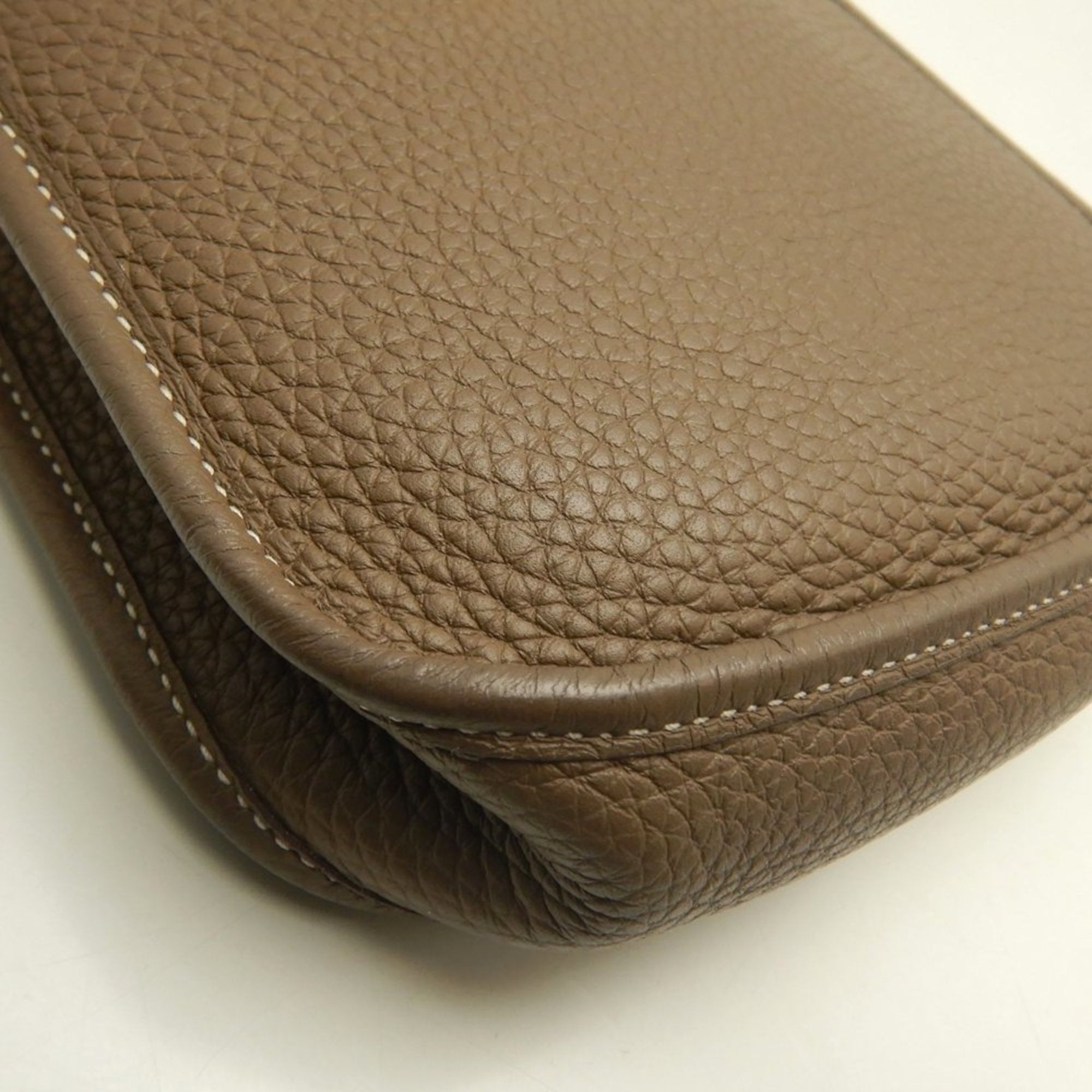 Hermes Etoupe Gray Togo Leather Shoulder Bag (Pre-Owned)