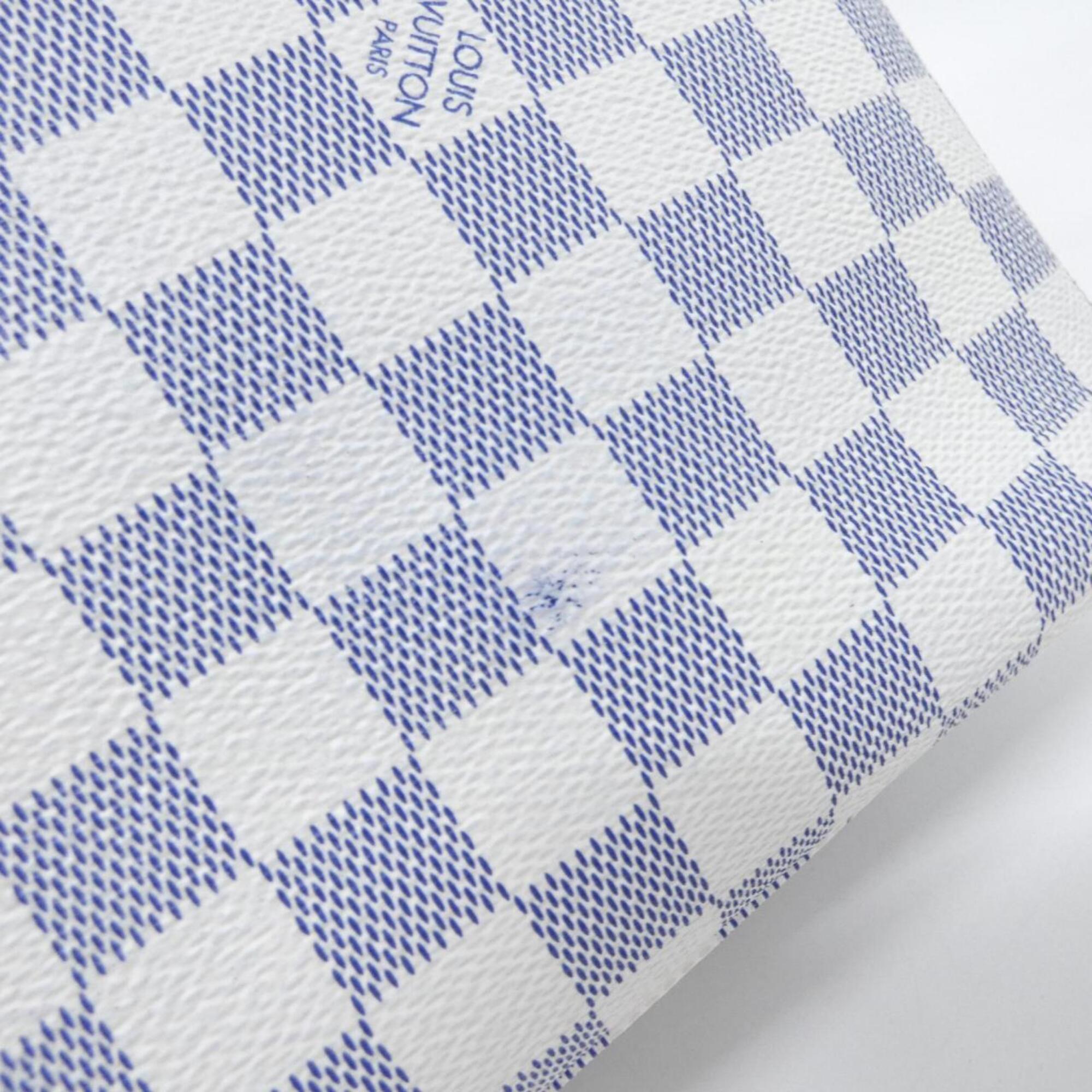 Louis Vuitton Cobalt White Coated Canvas Shoulder Bag (Pre-Owned)