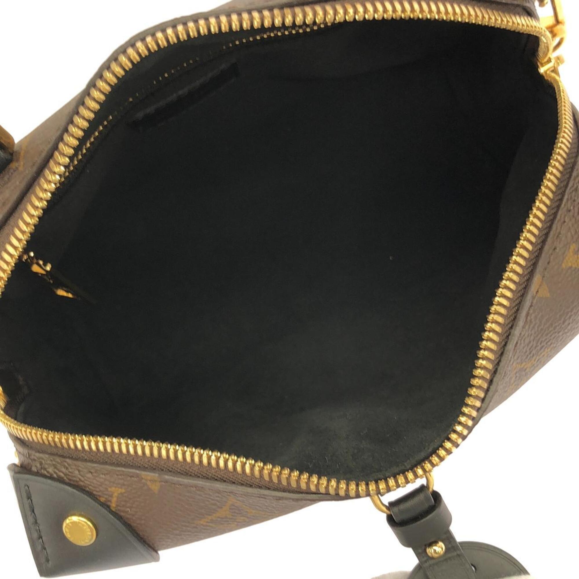 Louis Vuitton Black Marron Coated Canvas Handbag (Pre-Owned)
