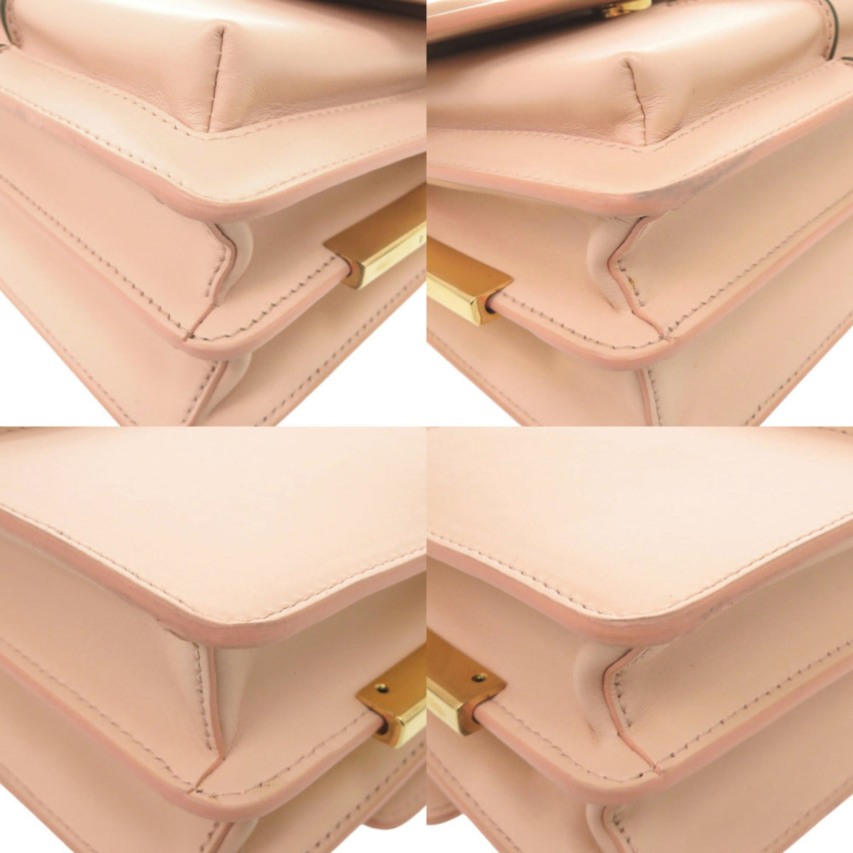 Marni Pink Leather Handbag Shoulder Bag (Pre-Owned)