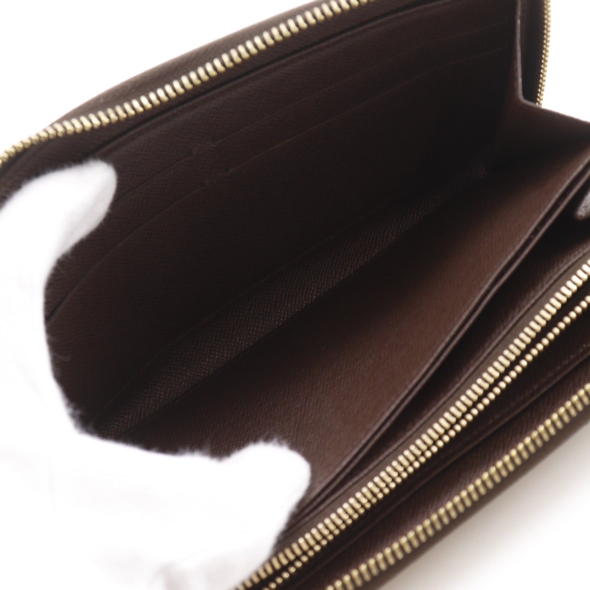 Louis Vuitton Brown Damier Canvas Long Wallet (Bi-Fold) (Pre-Owned)