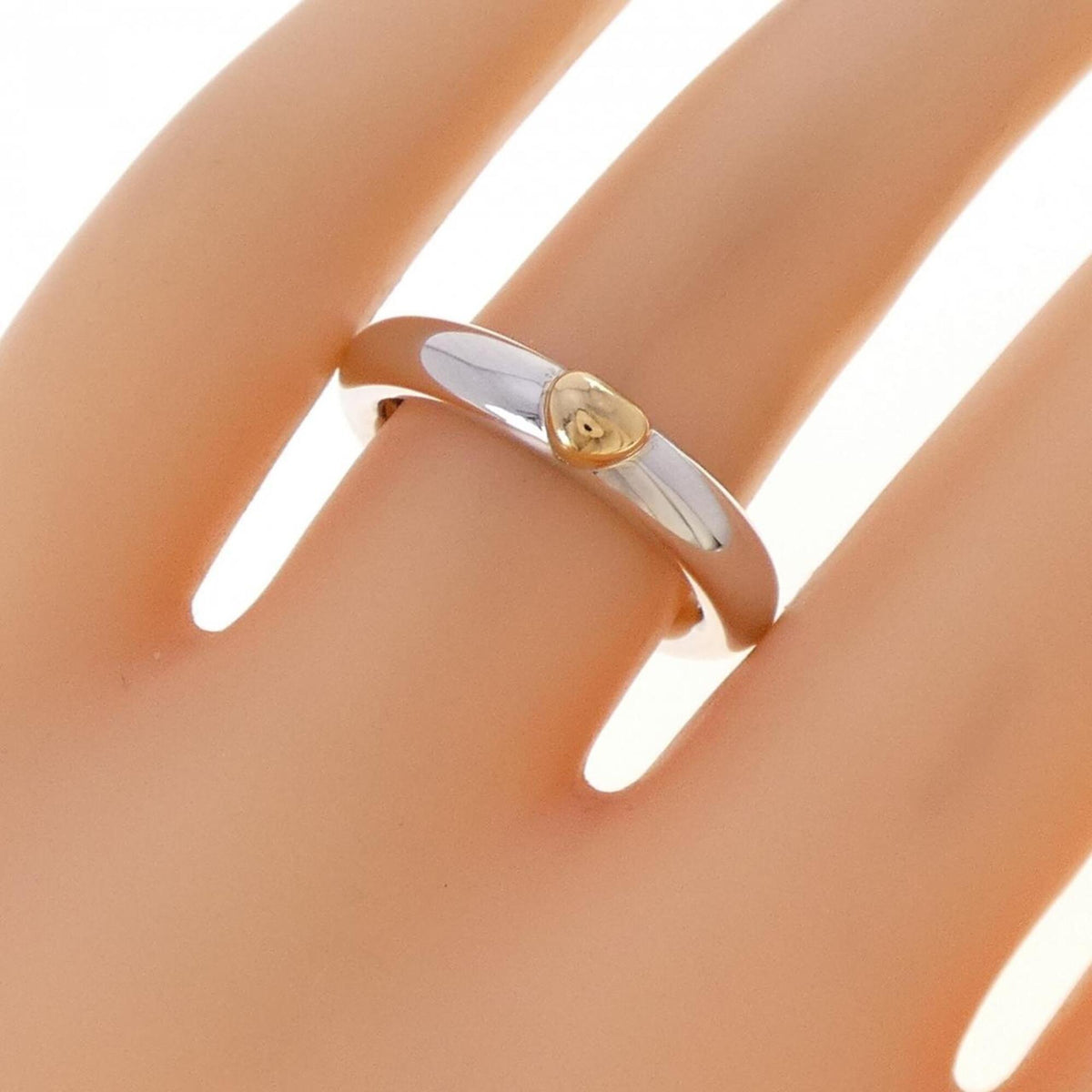 Tiffany Yellow Gold (18K) White Gold (18K) Band Ring (Pre-Owned)