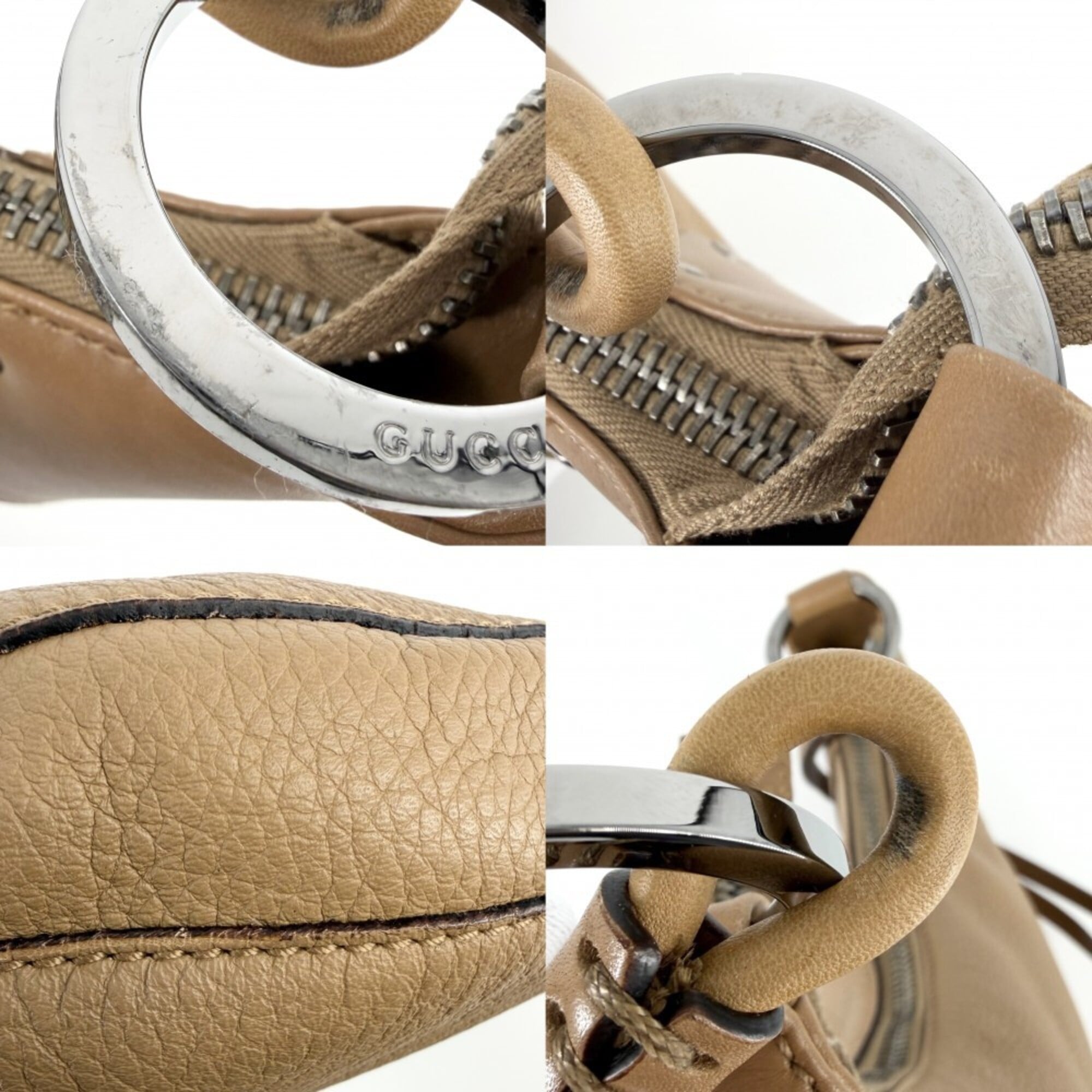 Gucci Brown Gg Supreme Leather Handbag (Pre-Owned)