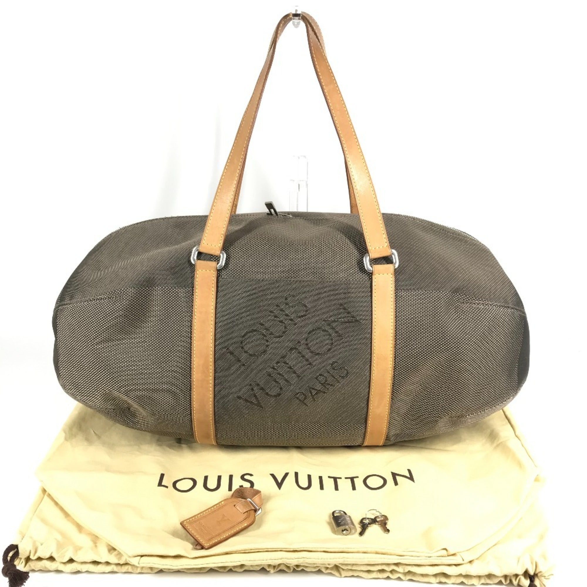 Louis Vuitton Khaki Damier Geant Boston Bag Shoulder Bag (Pre-Owned)