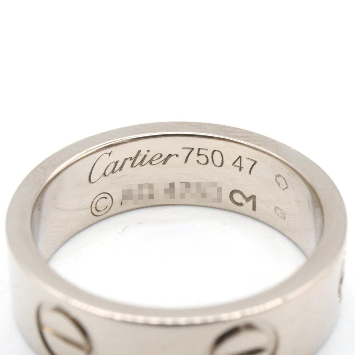 Cartier Silver White Gold (18K) Band Ring (Pre-Owned)