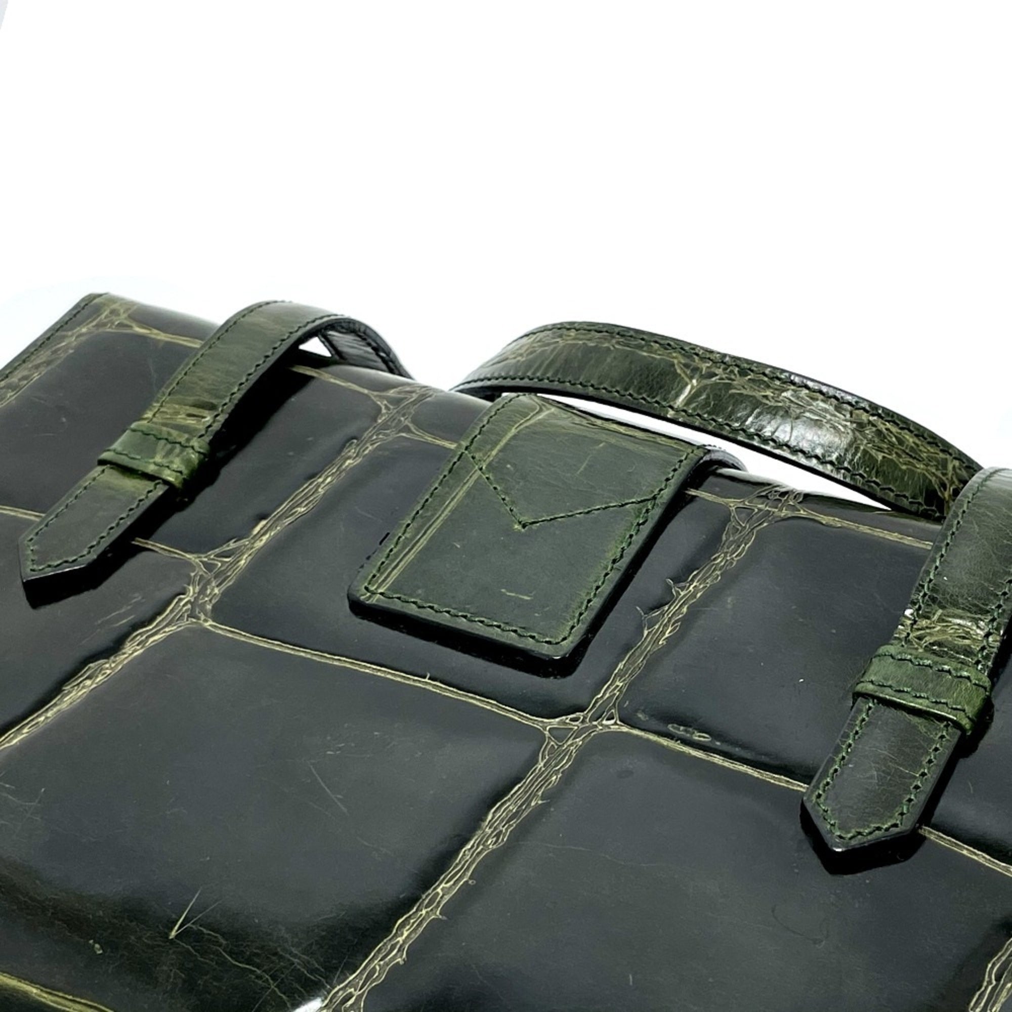 Celine Green Leather Handbag (Pre-Owned)
