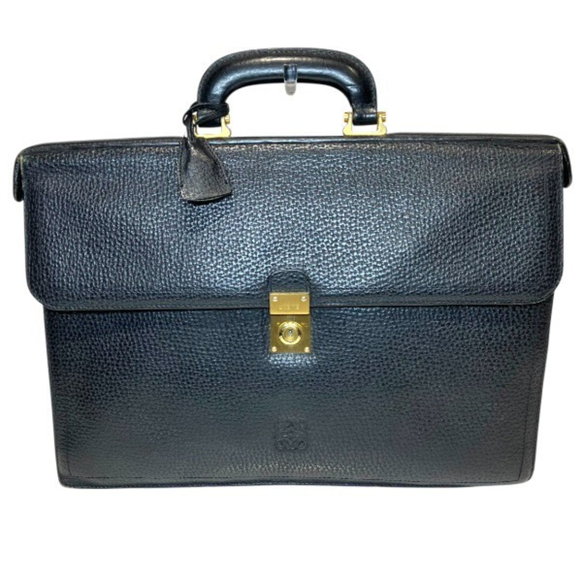 Loewe Black Leather Briefcase Handbag (Pre-Owned)