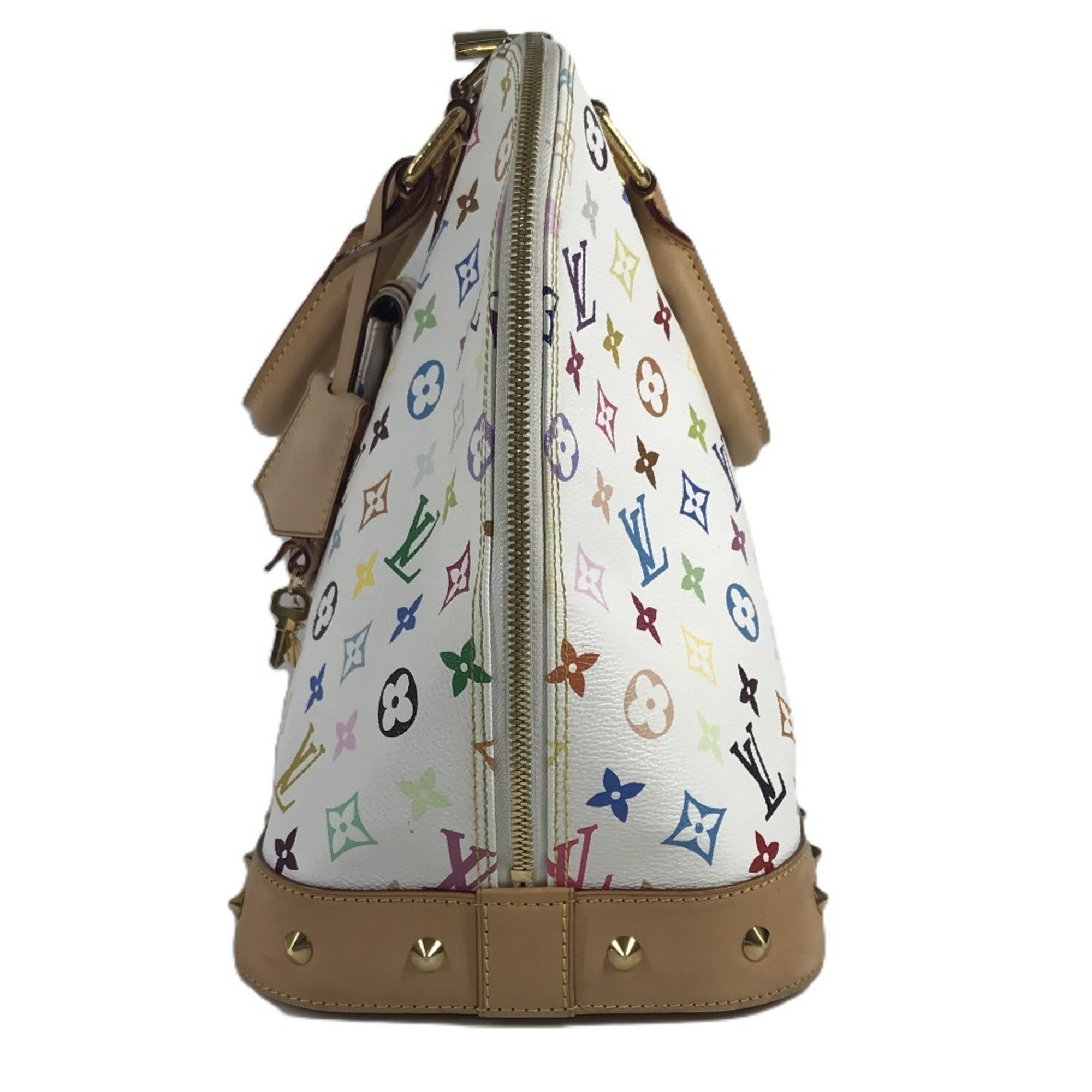 Louis Vuitton Blanc Monogram Multicolore Handbag Tote Bag (Pre-Owned)