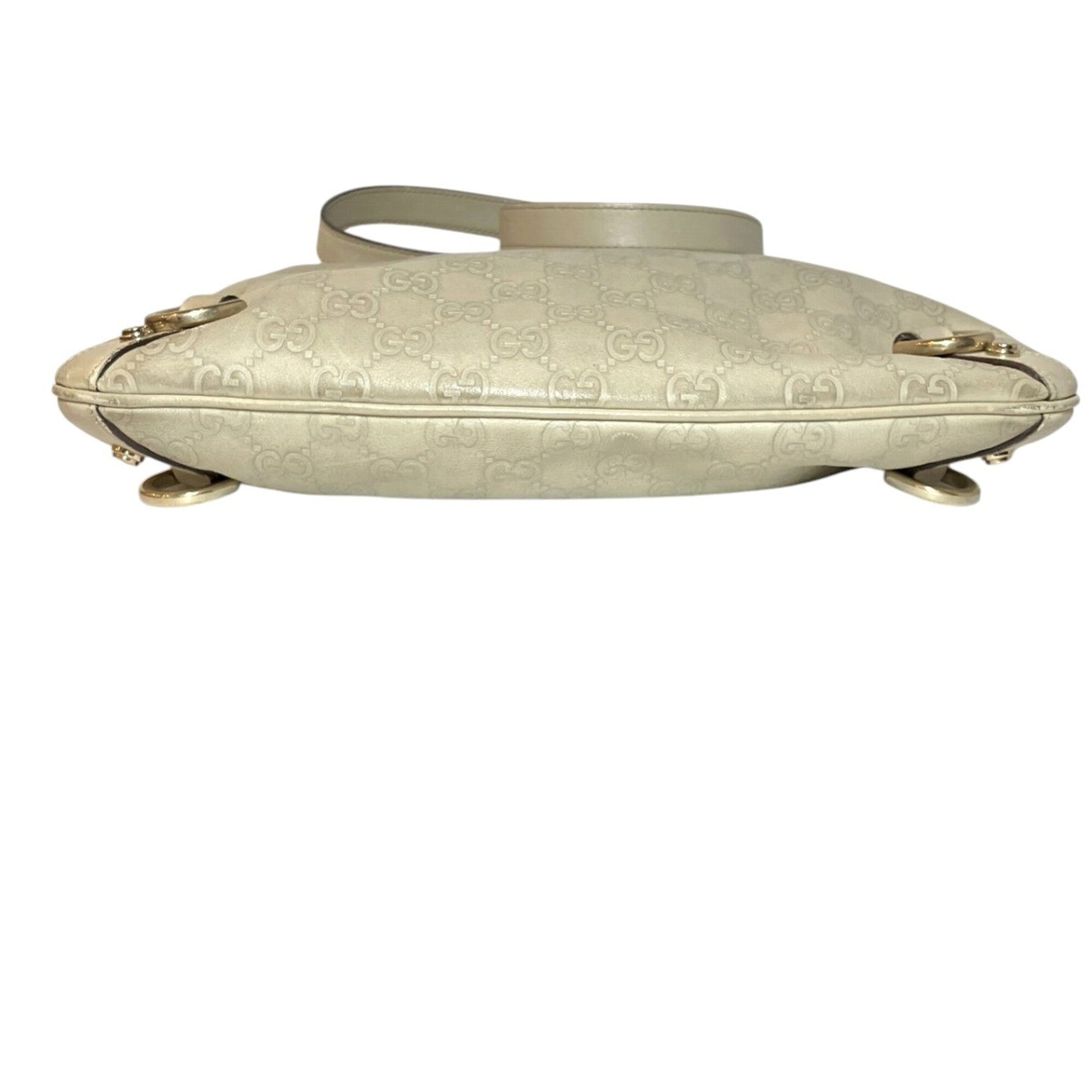 Gucci Ivory Leather Shoulder Bag (Pre-Owned)