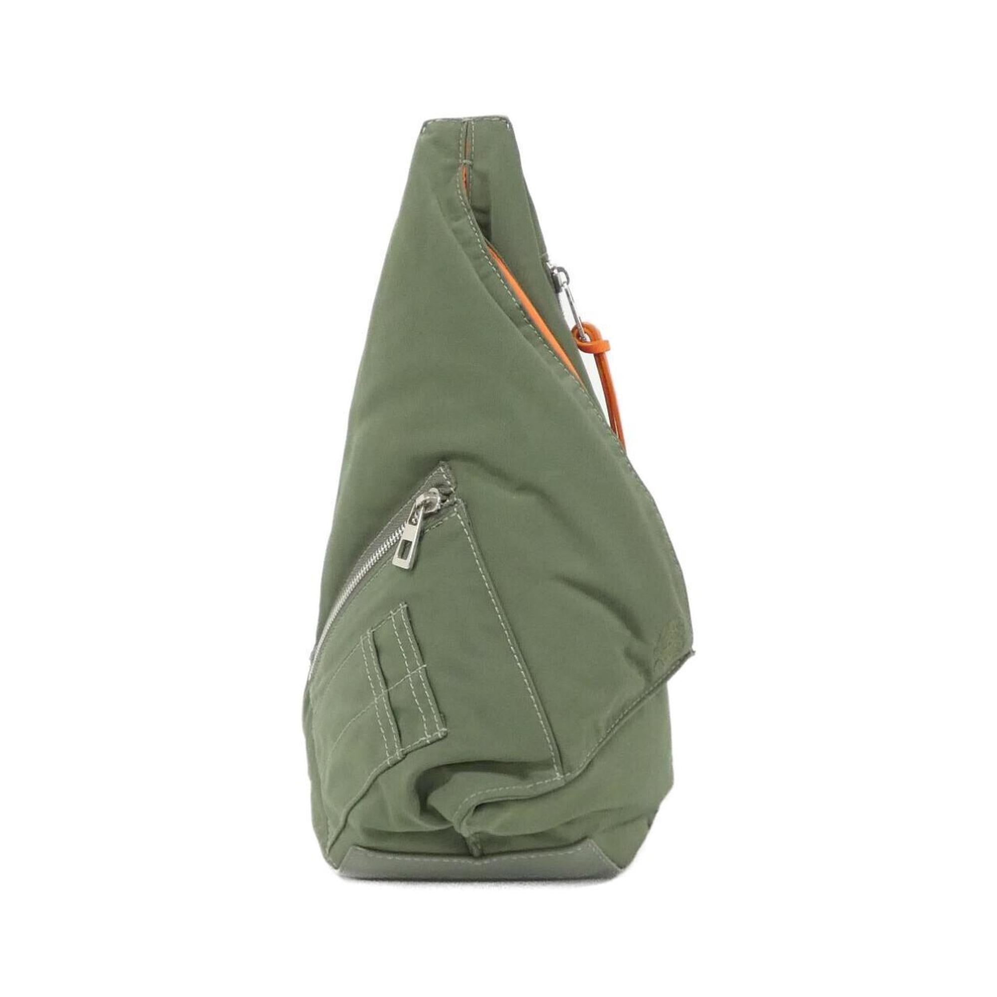 Loewe Green Khaki Nylon Leather Shoulder Bag (Pre-Owned)
