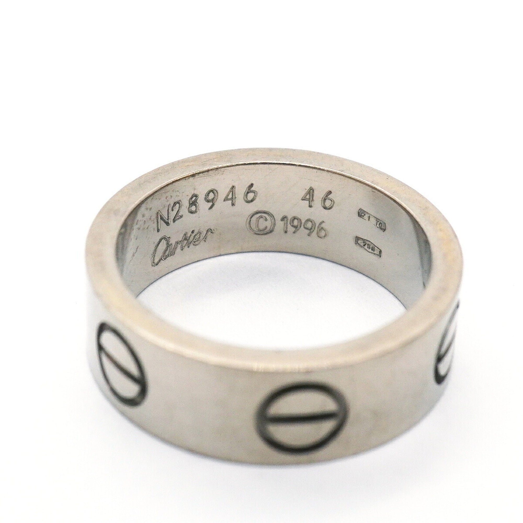 Cartier White Gold (18K) Band Ring (Pre-Owned)