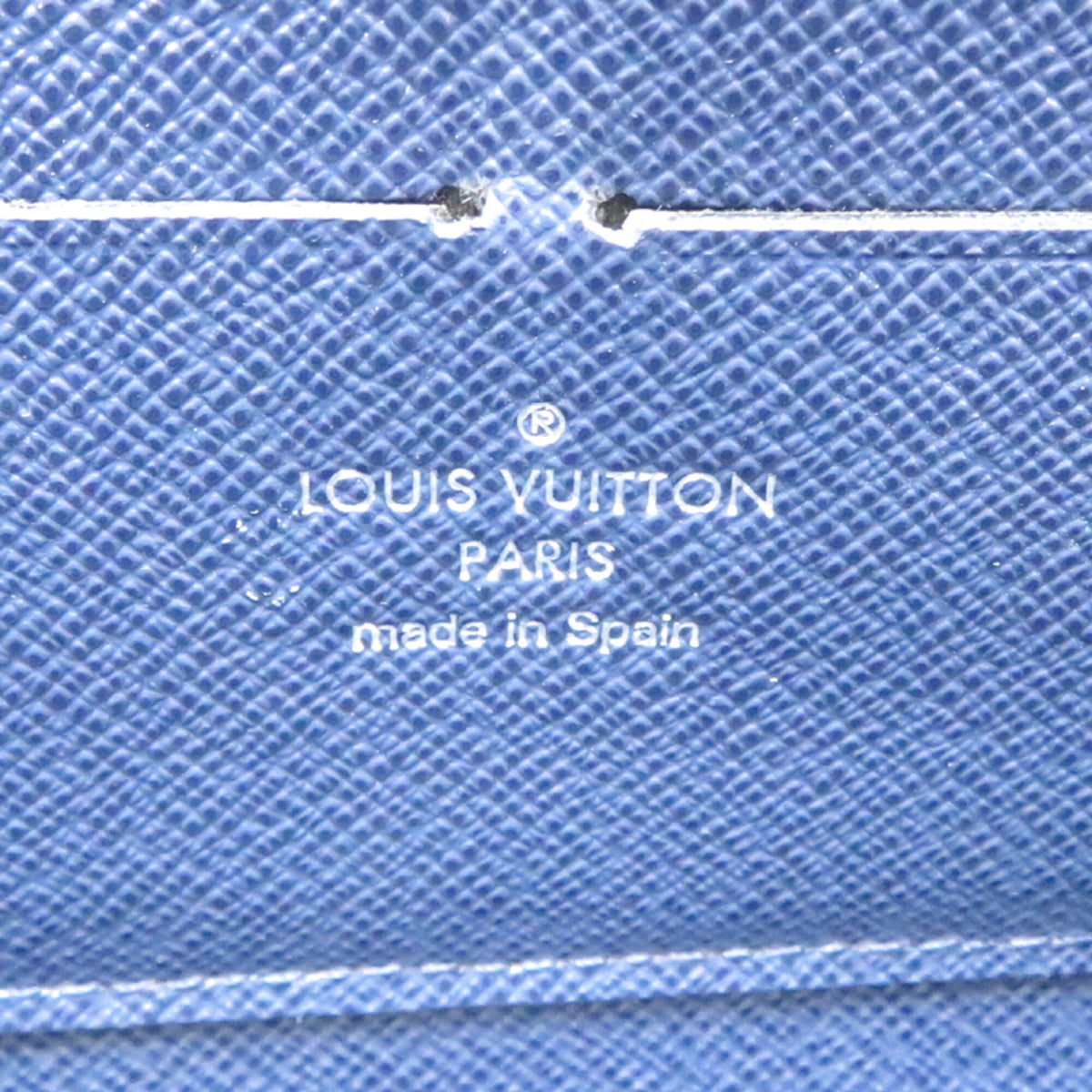 Louis Vuitton Navy Epi Leather Long Wallet (Bi-Fold) (Pre-Owned)