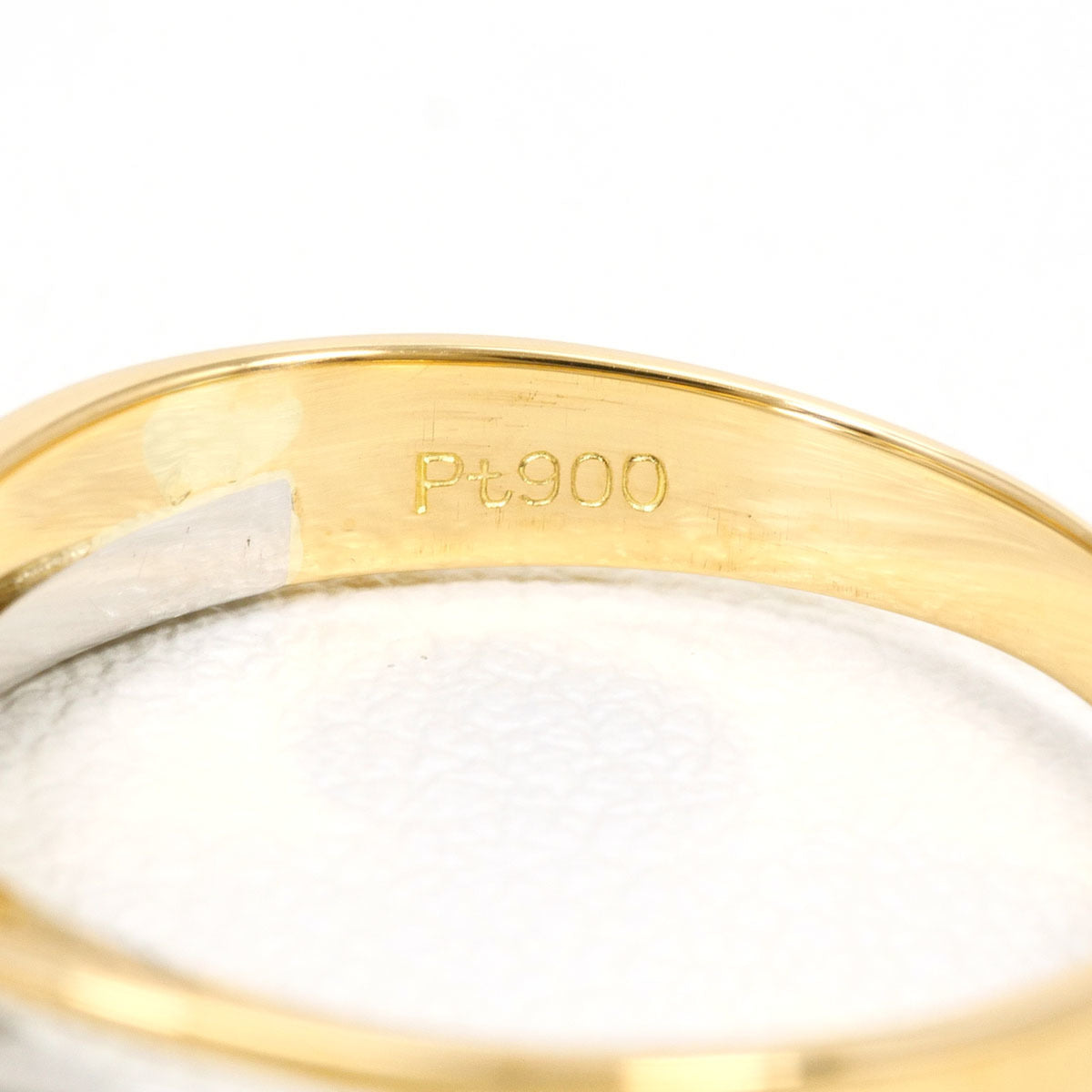 Unbranded Platinum Yellow Gold Yellow Gold (18K) Platinum 900 Band Ring (Pre-Owned)