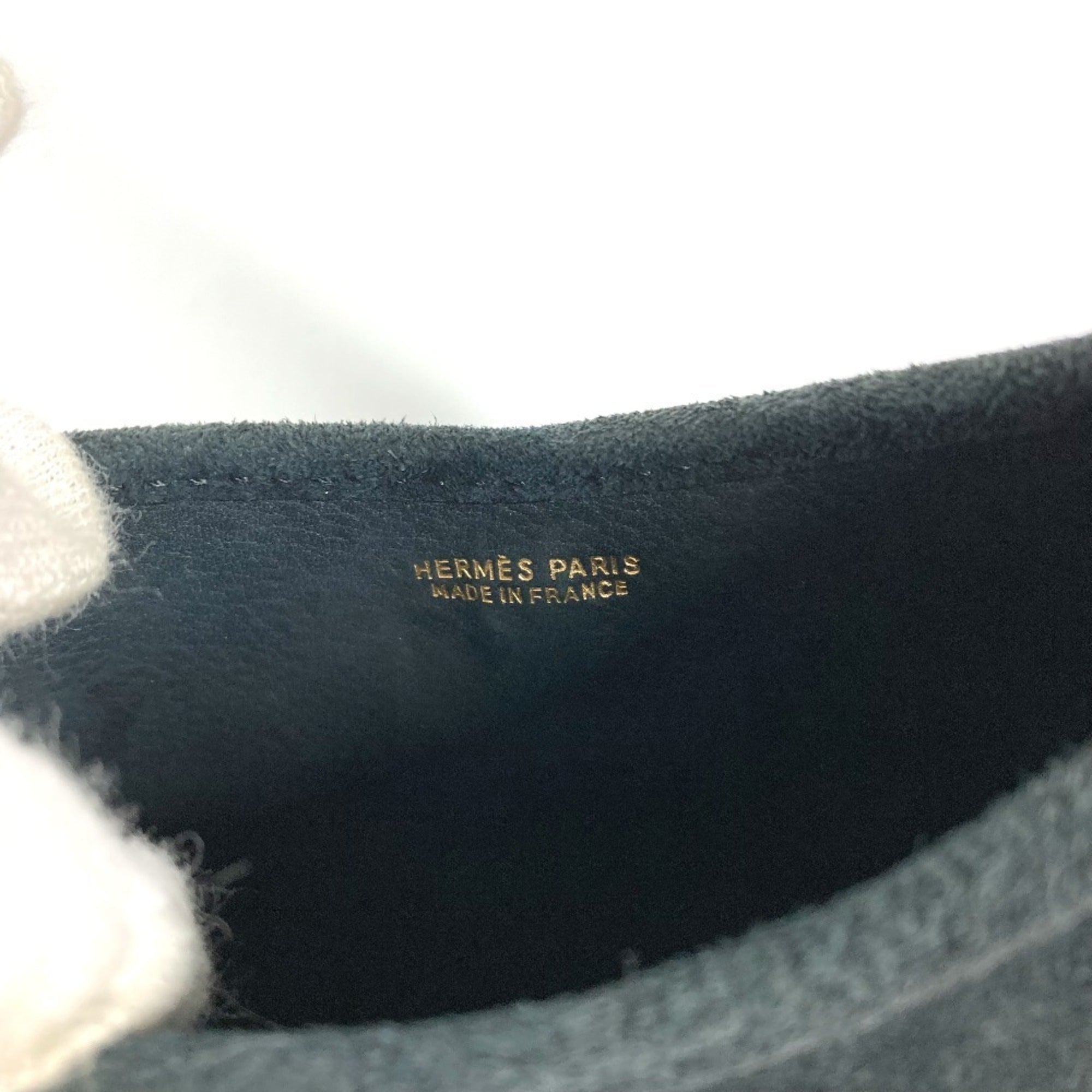 Hermes Trim Black Pochette Shoulder Bag (Pre-Owned)