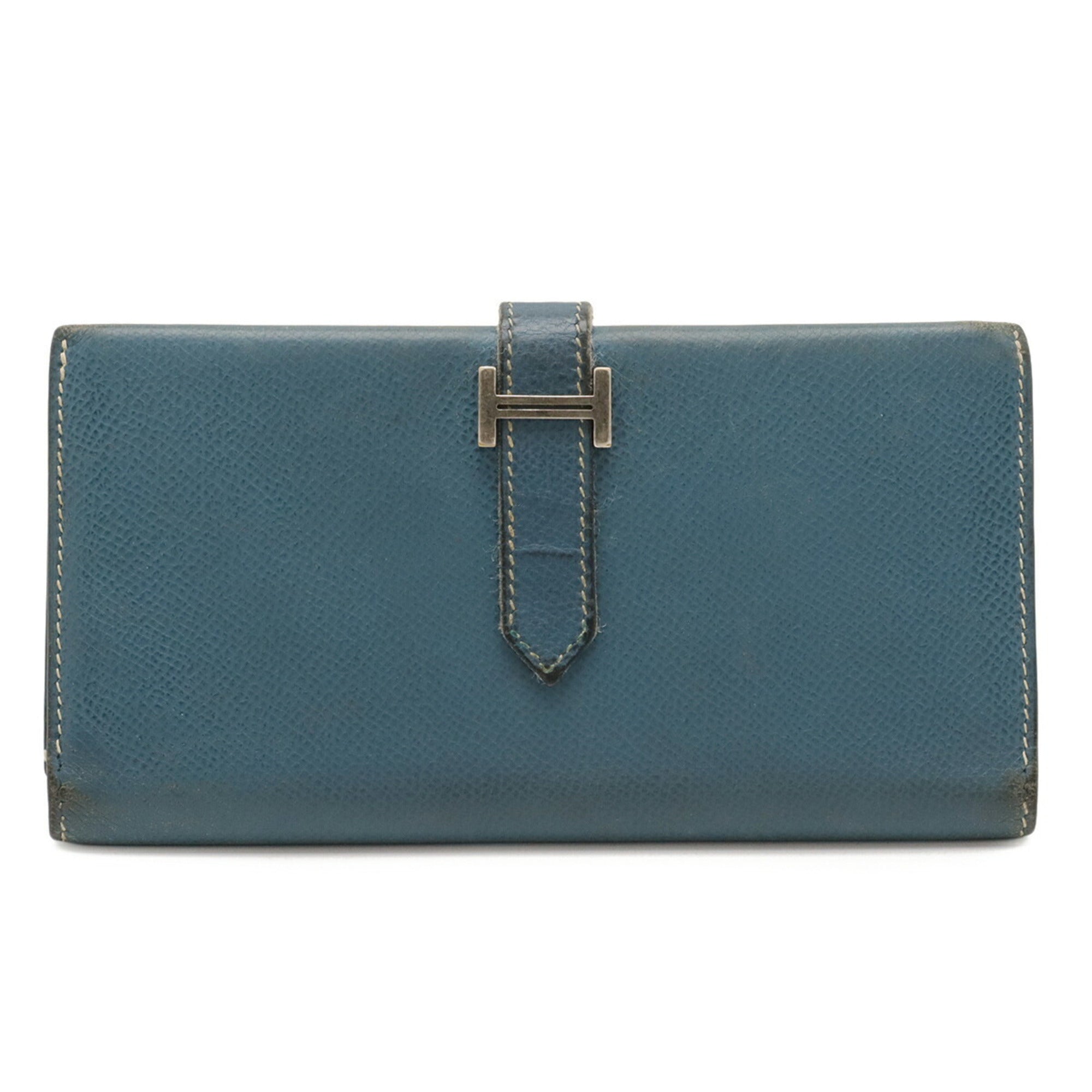 Hermes Bearn Colvert Epsom Leather Long Wallet (Tri-Fold) (Pre-Owned)