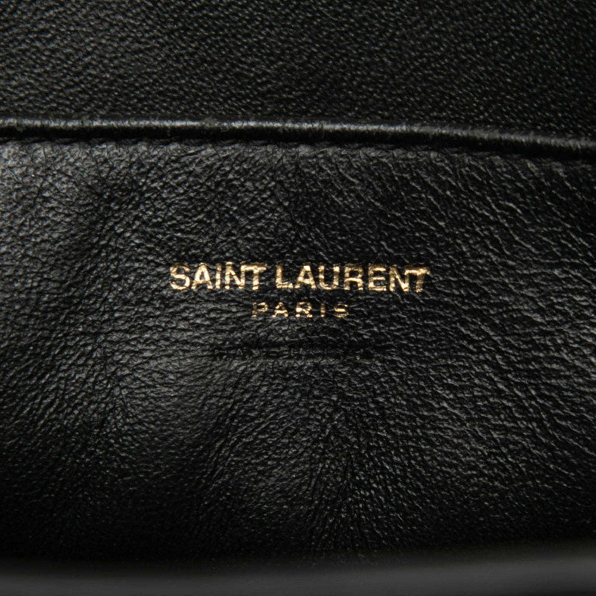 Saint Laurent Black Leather Handbag Shoulder Bag (Pre-Owned)