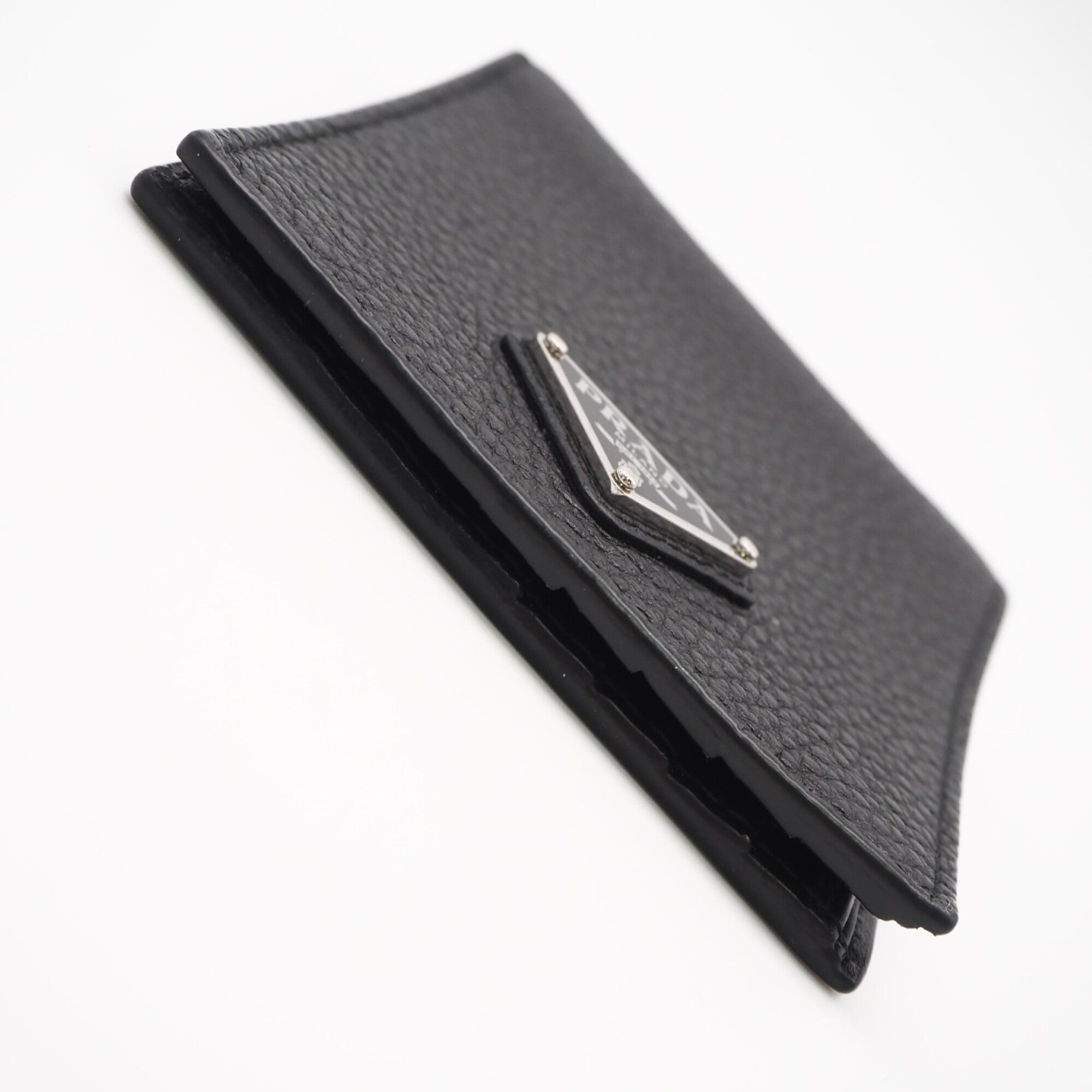 Prada Black Leather Wallet (Bi-Fold) (Pre-Owned)