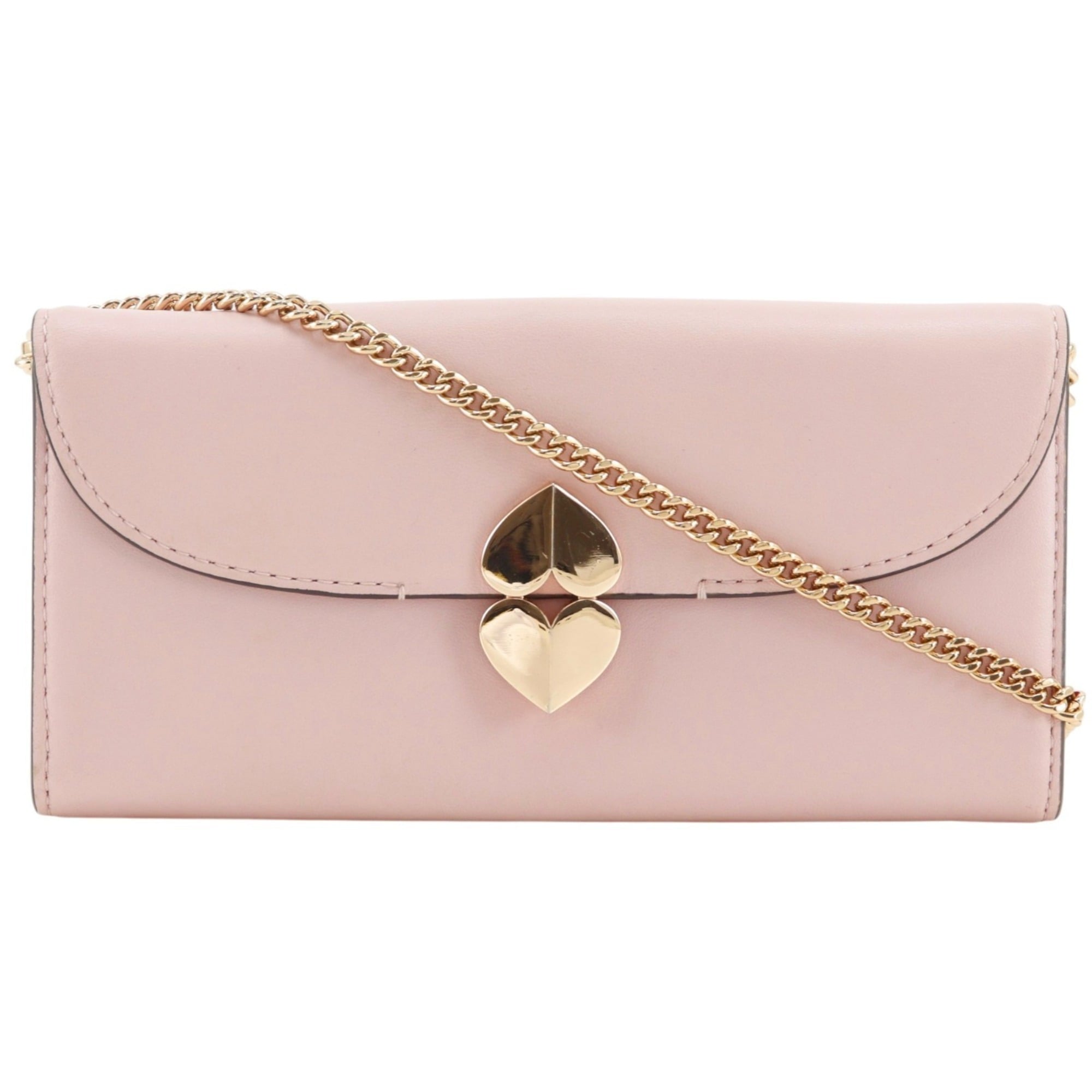 Kate Spade Pink Leather Chain/Shoulder Wallet (Pre-Owned)