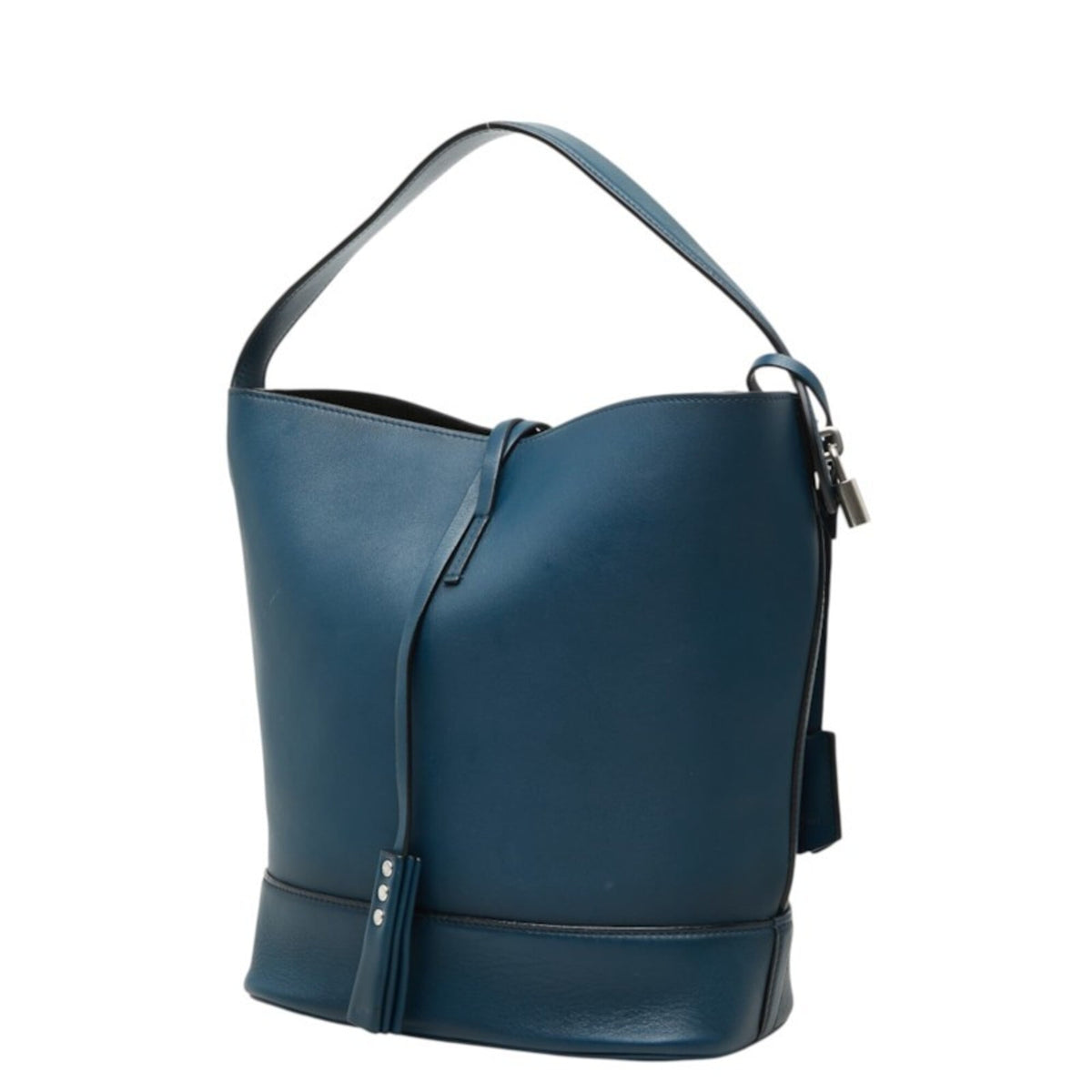 Louis Vuitton Navy Leather Shoulder Bag (Pre-Owned)