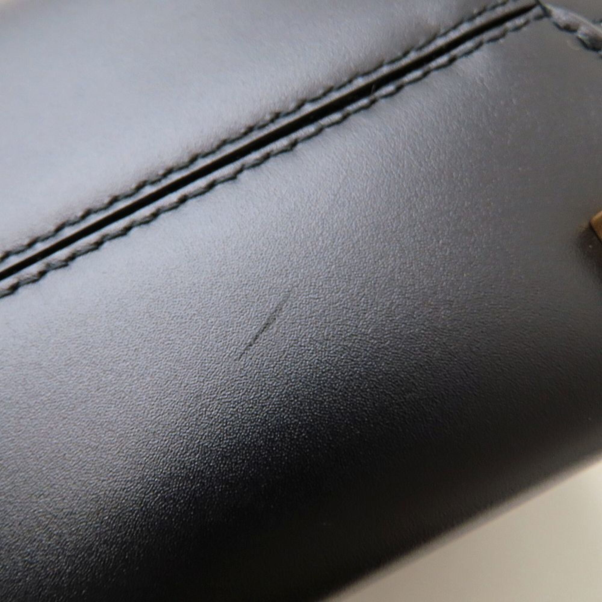 Yves Saint Laurent Black Leather Shoulder Bag (Pre-Owned)