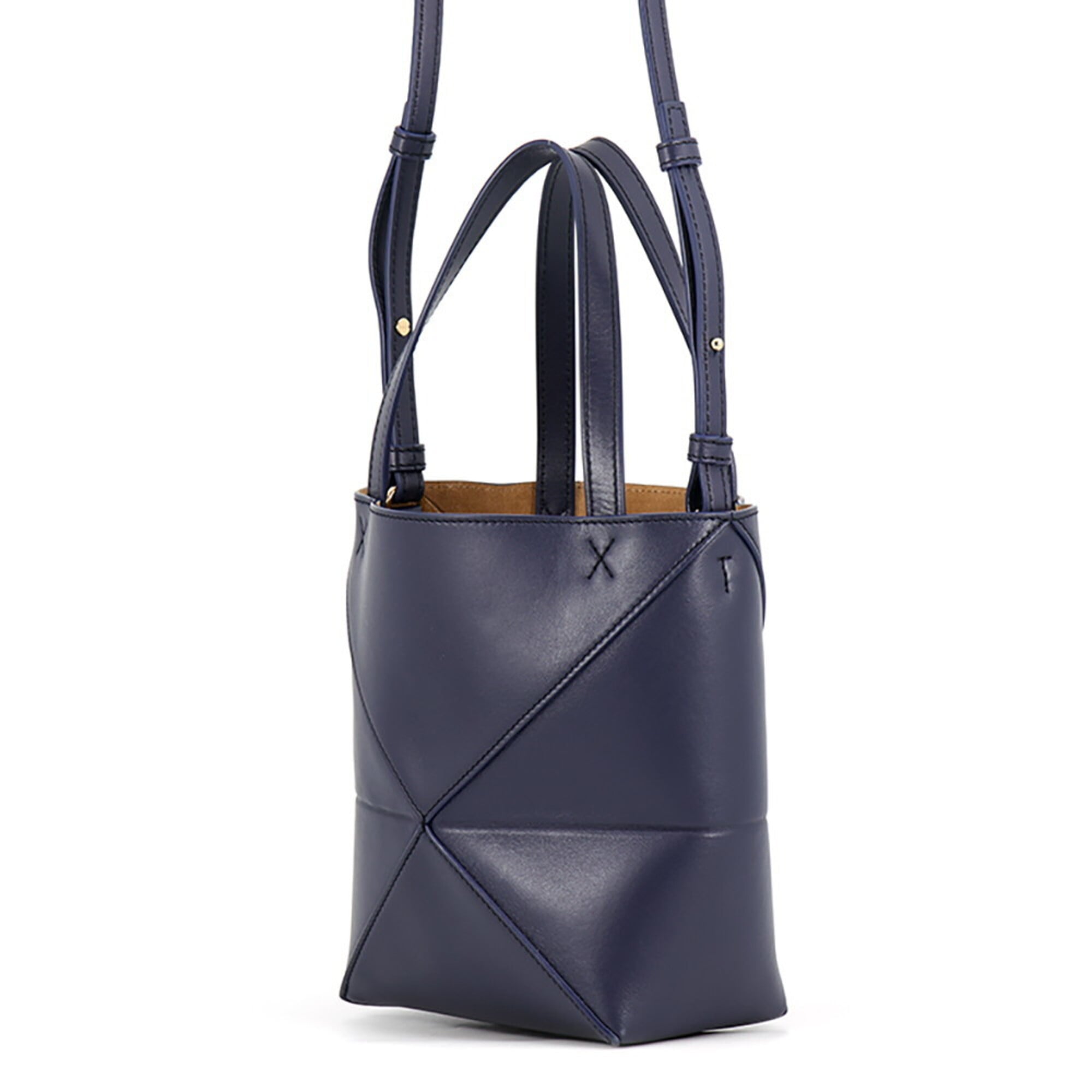 Loewe Gold Leather Handbag Tote Bag (Pre-Owned)