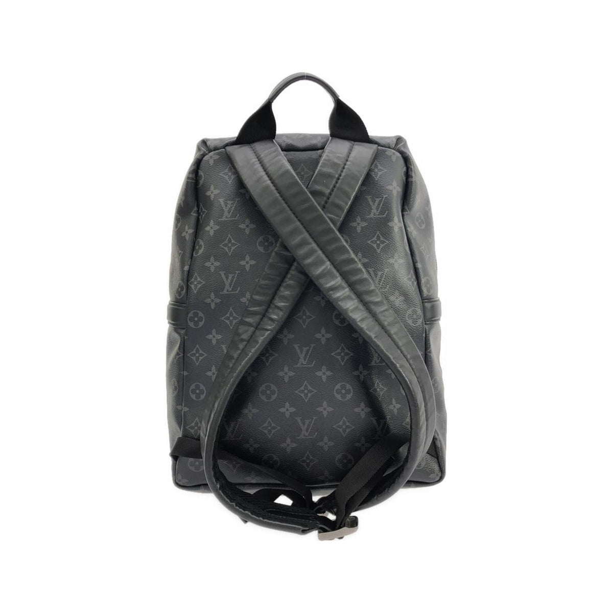 Louis Vuitton Black Coated Canvas Backpack (Pre-Owned)