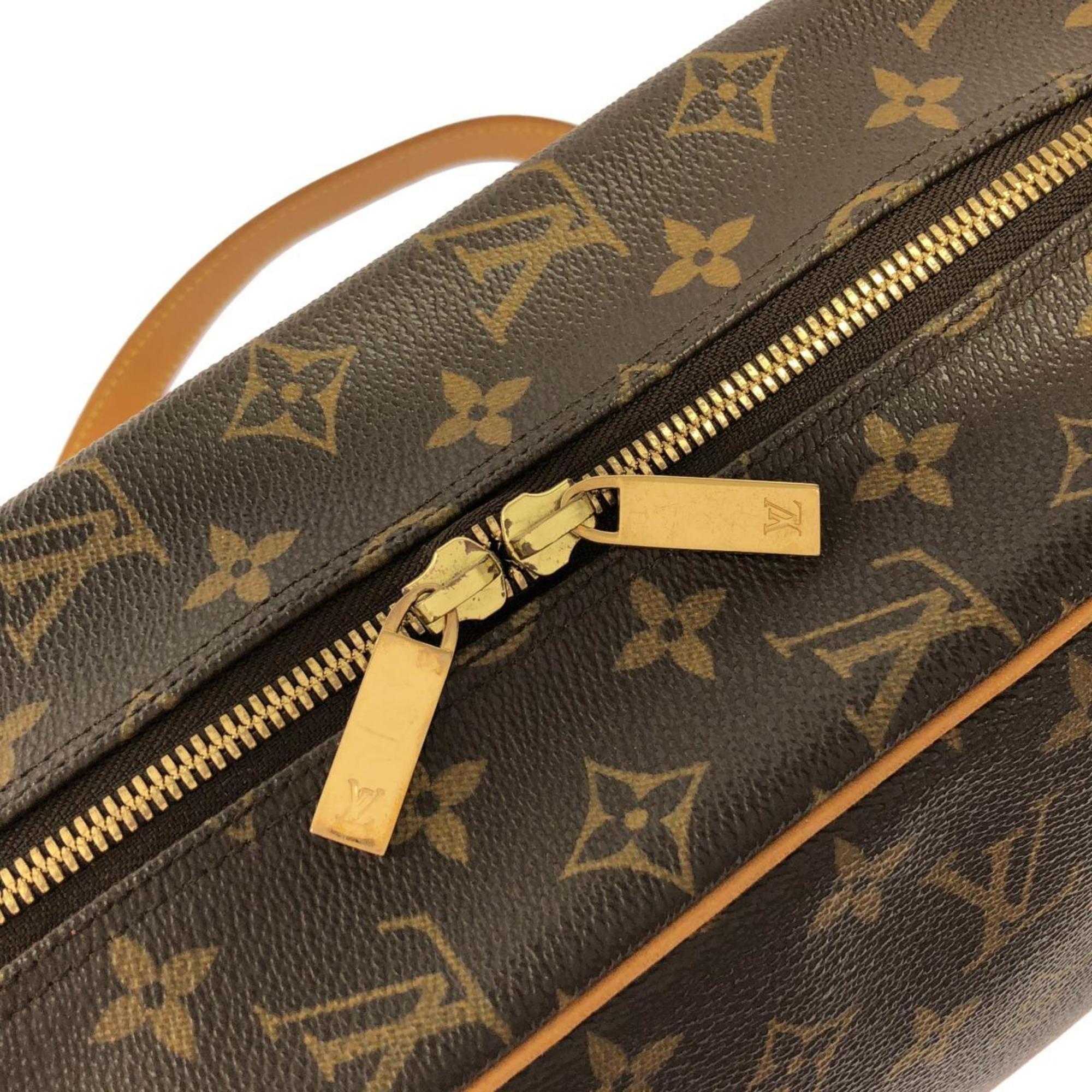 Louis Vuitton Monogram Marron Coated Canvas Shoulder Bag (Pre-Owned)