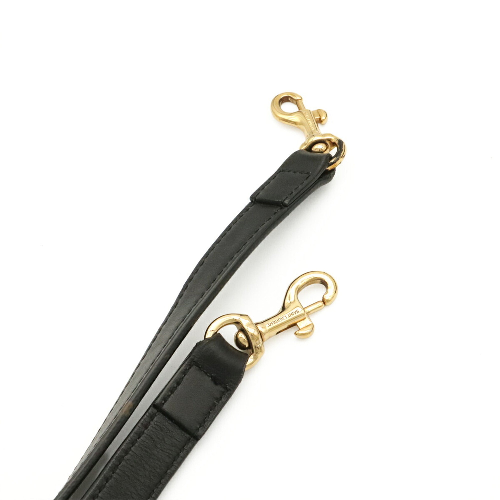 Yves Saint Laurent Black Leather Handbag Shoulder Bag (Pre-Owned)