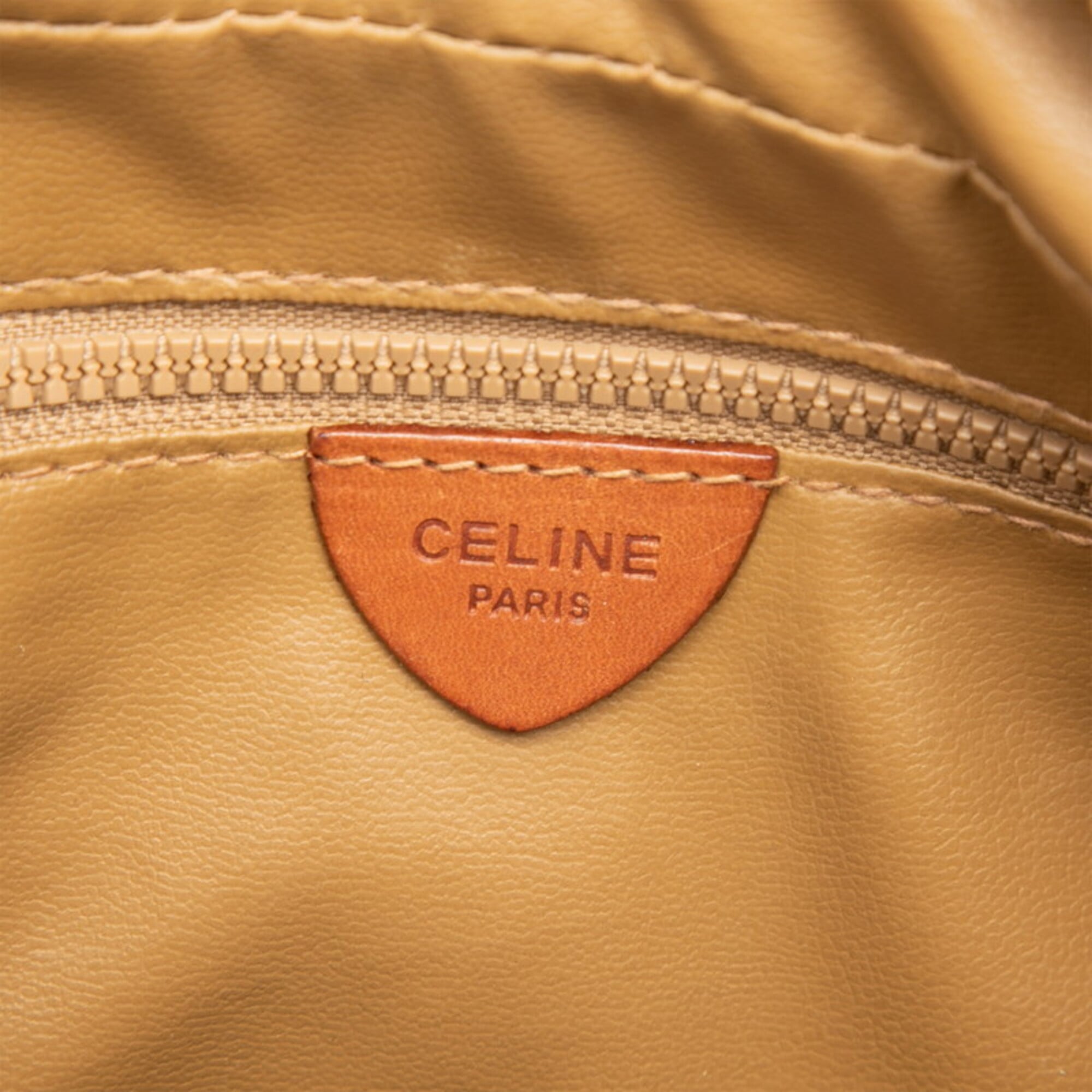 Celine Macadam Brown Pvc Leather Handbag (Pre-Owned)
